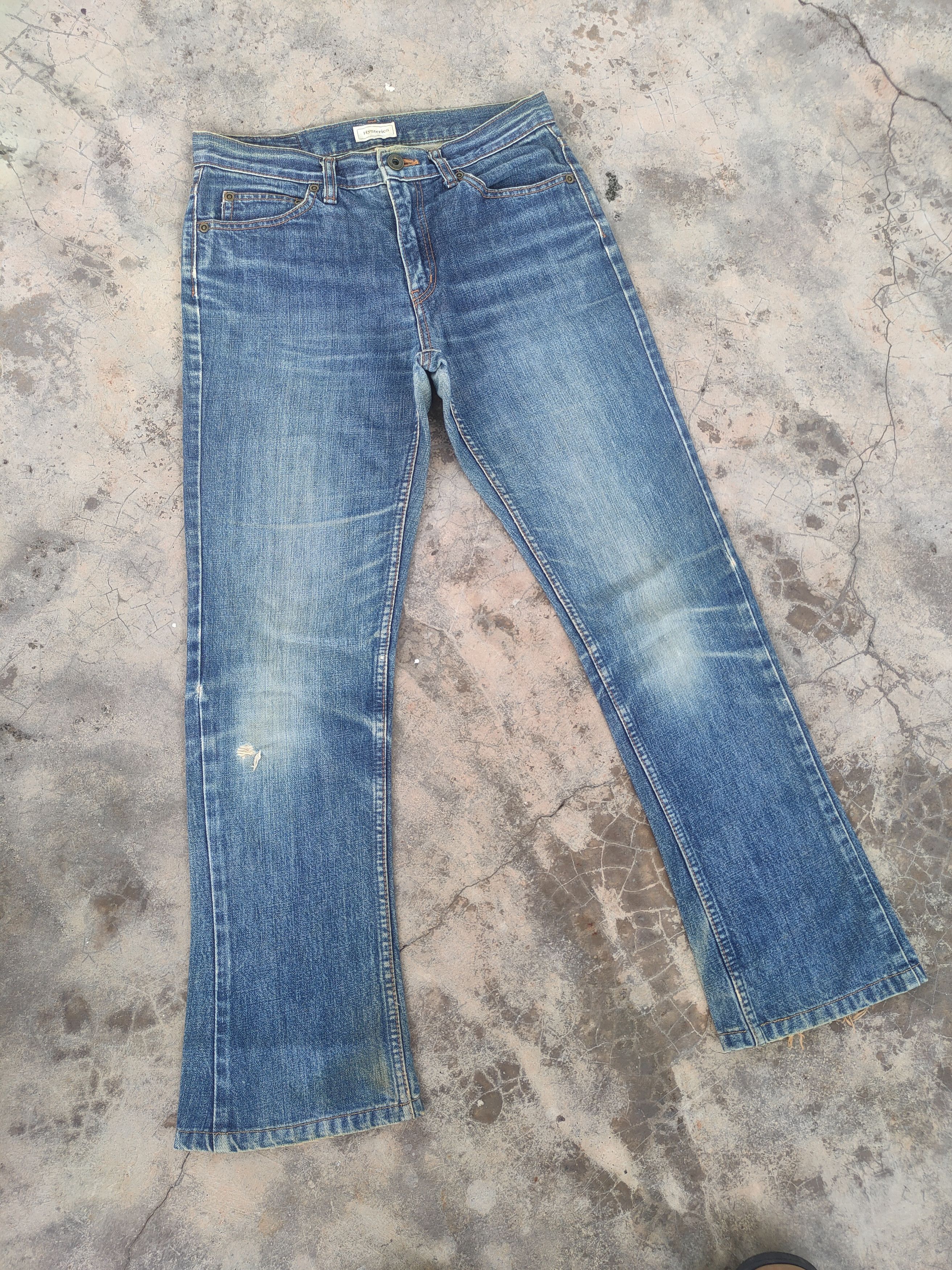 Hysteric Glamour VINTAGE HYSTERIC GLAMOUR FADED DENIM JEANS PANTS Size US 29 - 2 Thumbnail