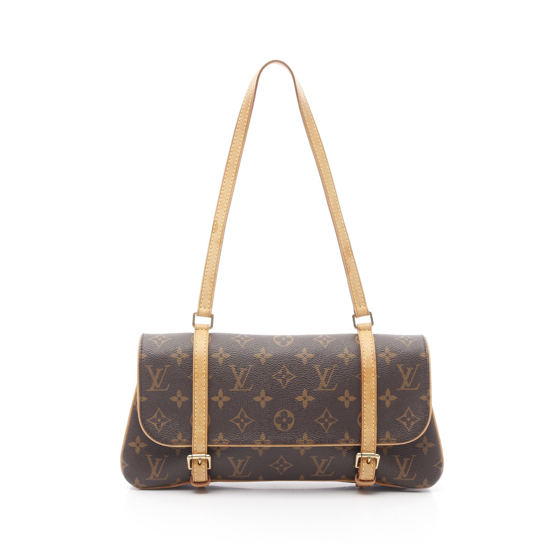 Louis Vuitton Murrell Monogram Shoulder Bag Leather Brown, Women's