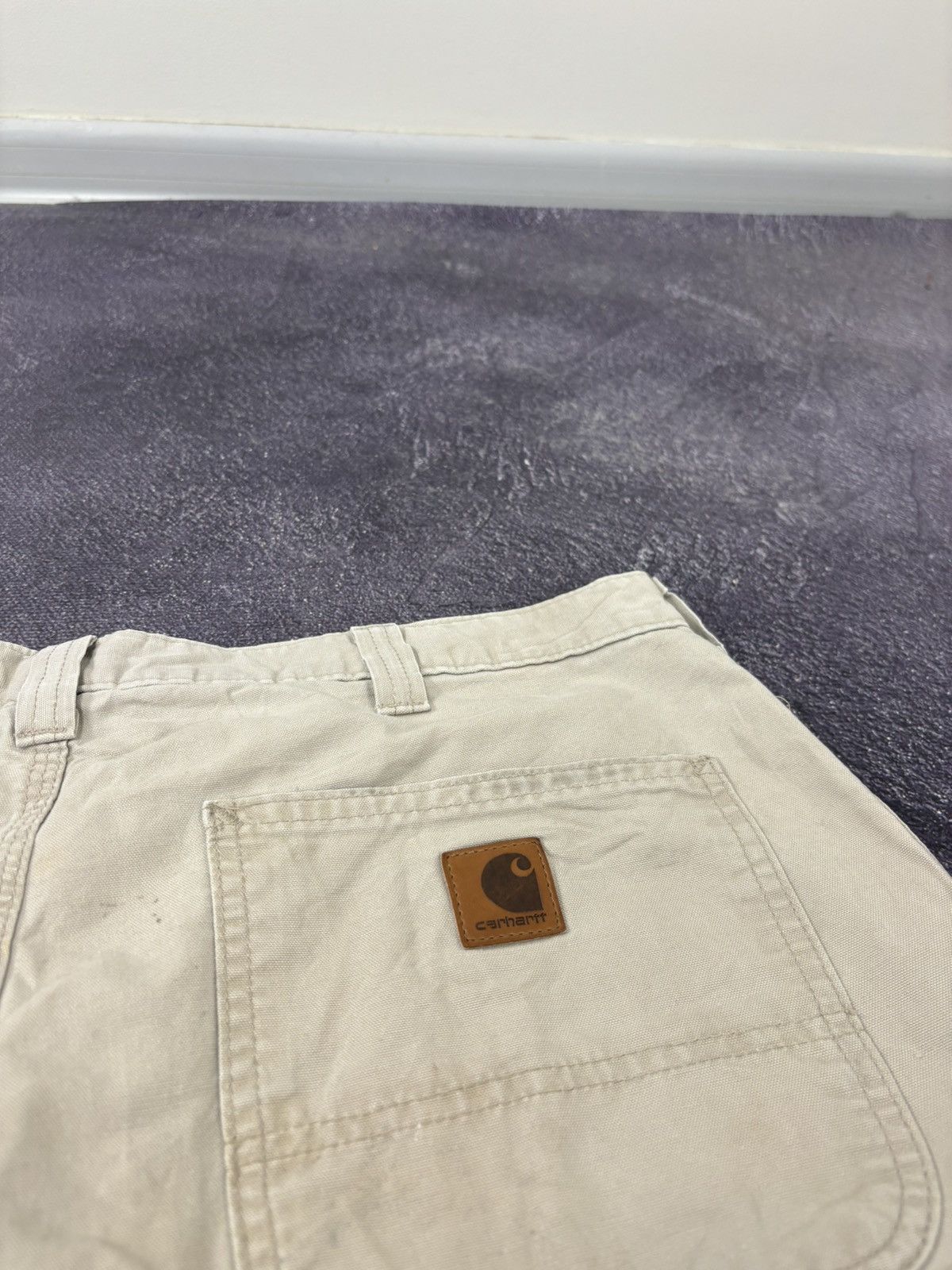 Carhartt Vintage Carhartt Y2K Cream Work Hype Shorts Size US 34 / EU 50 - 6 Thumbnail