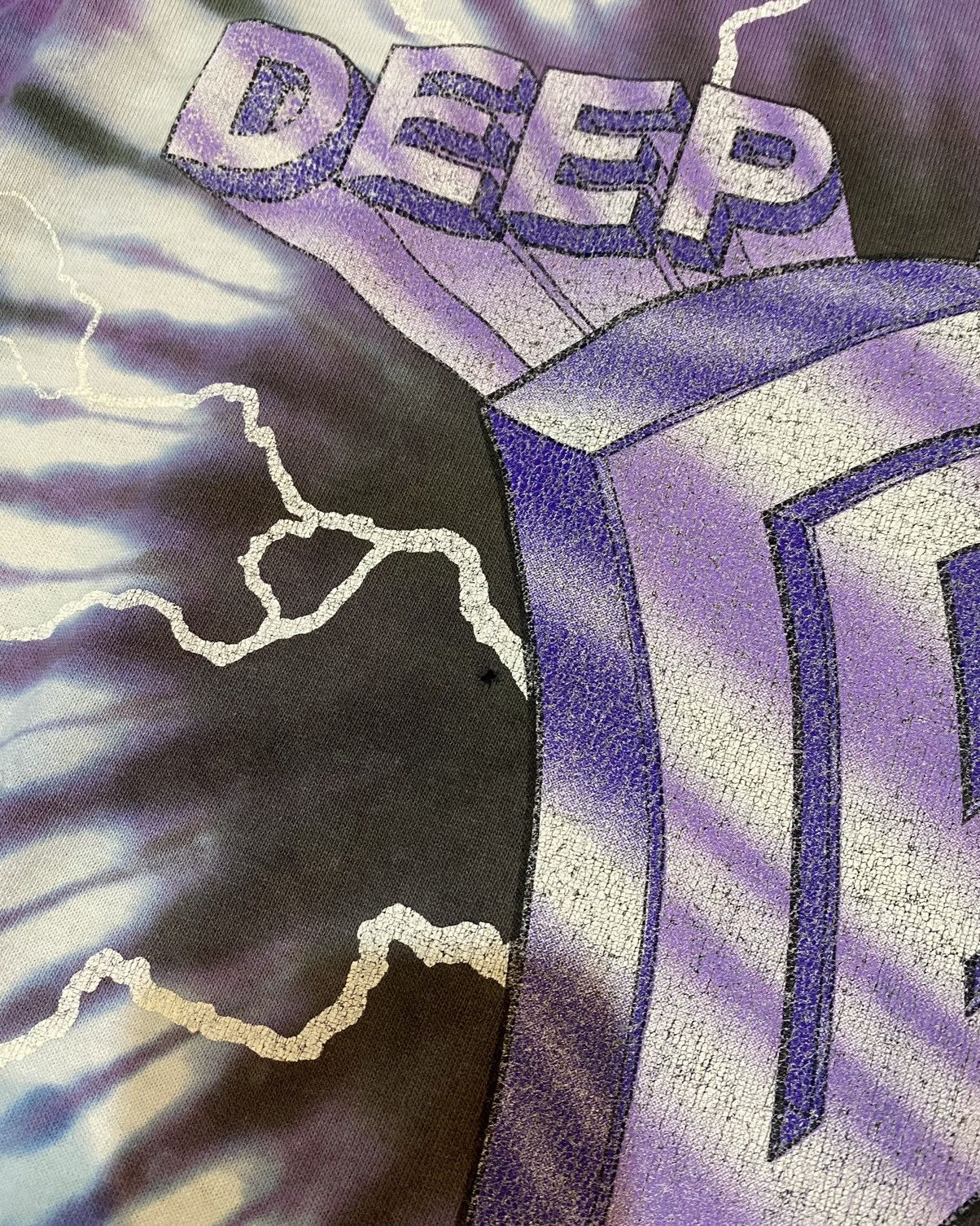 Fruit Of The Loom Tshirt Vintage Deep Purple 1991 Slaves And Masters Thunder Size US XL / EU 56 / 4 - 12 Thumbnail