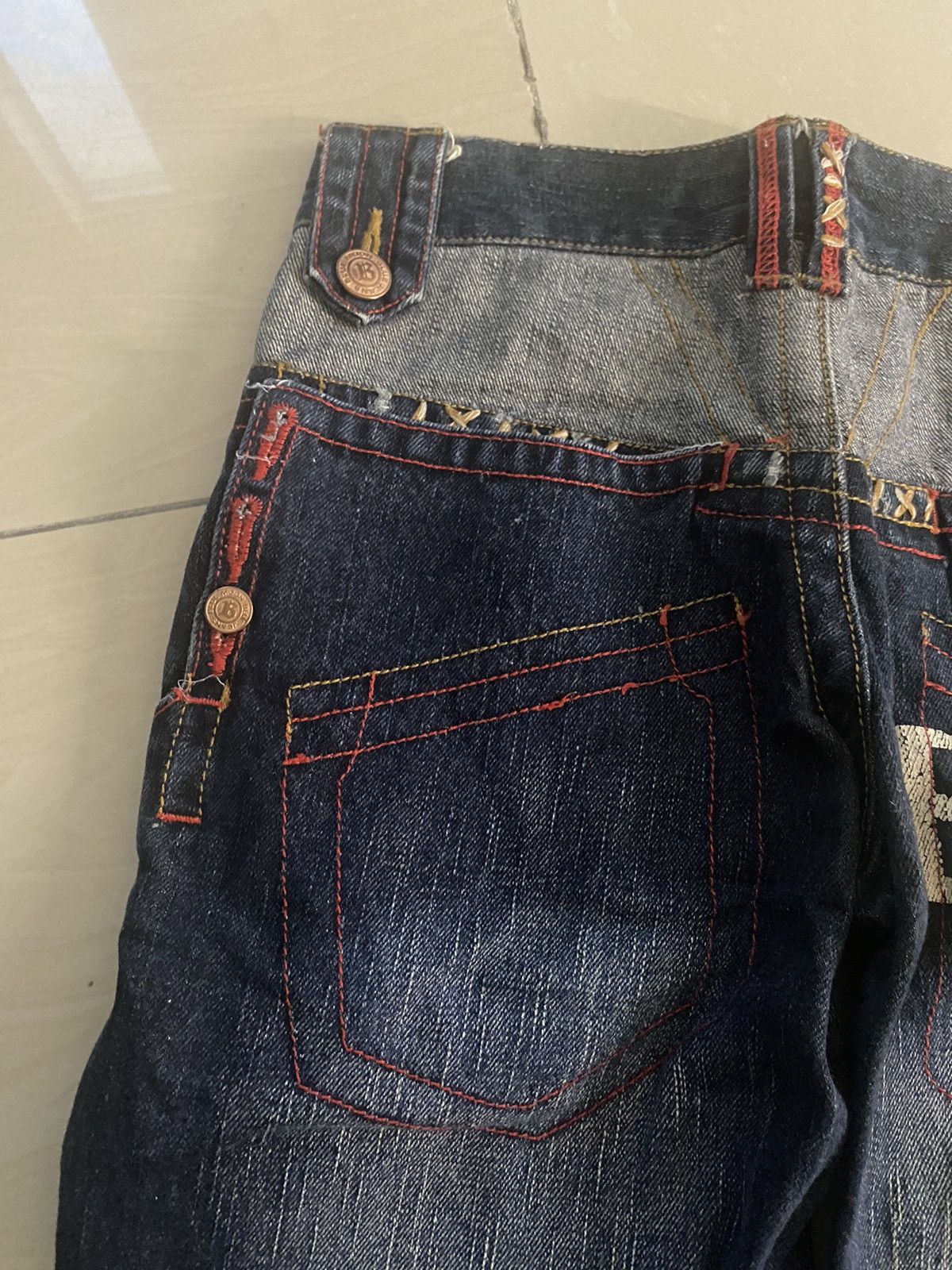Japanese Brand × Vintage Blue Moon Blue Fatigue Surf Jeans Size US 29 - 9 Thumbnail