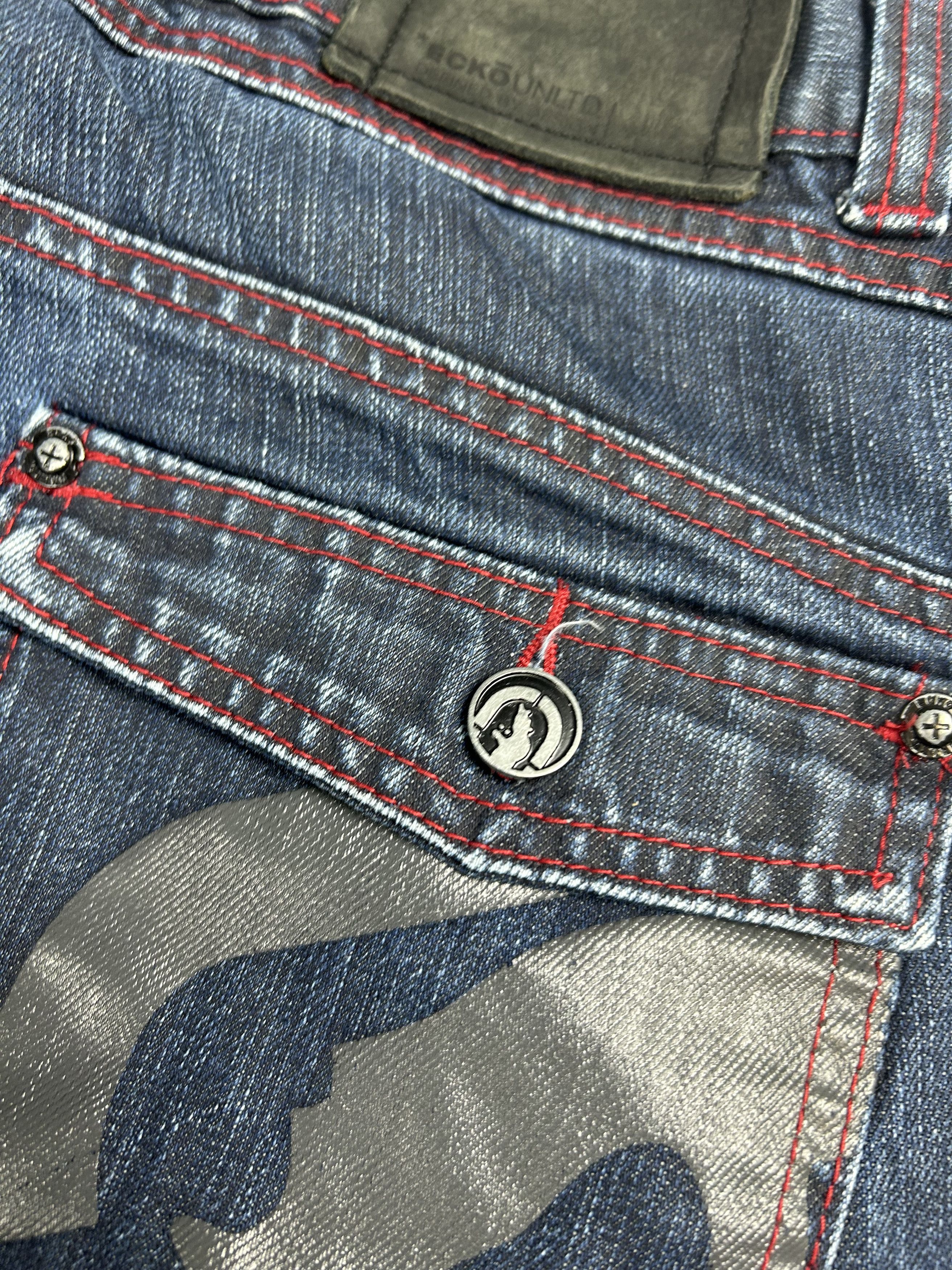 Ecko Unltd. × JNCO × Japanese Brand Ecko Unltd. vintage cargo jeans Baggy big logo Streetwear Size US 34 / EU 50 - 9 Thumbnail