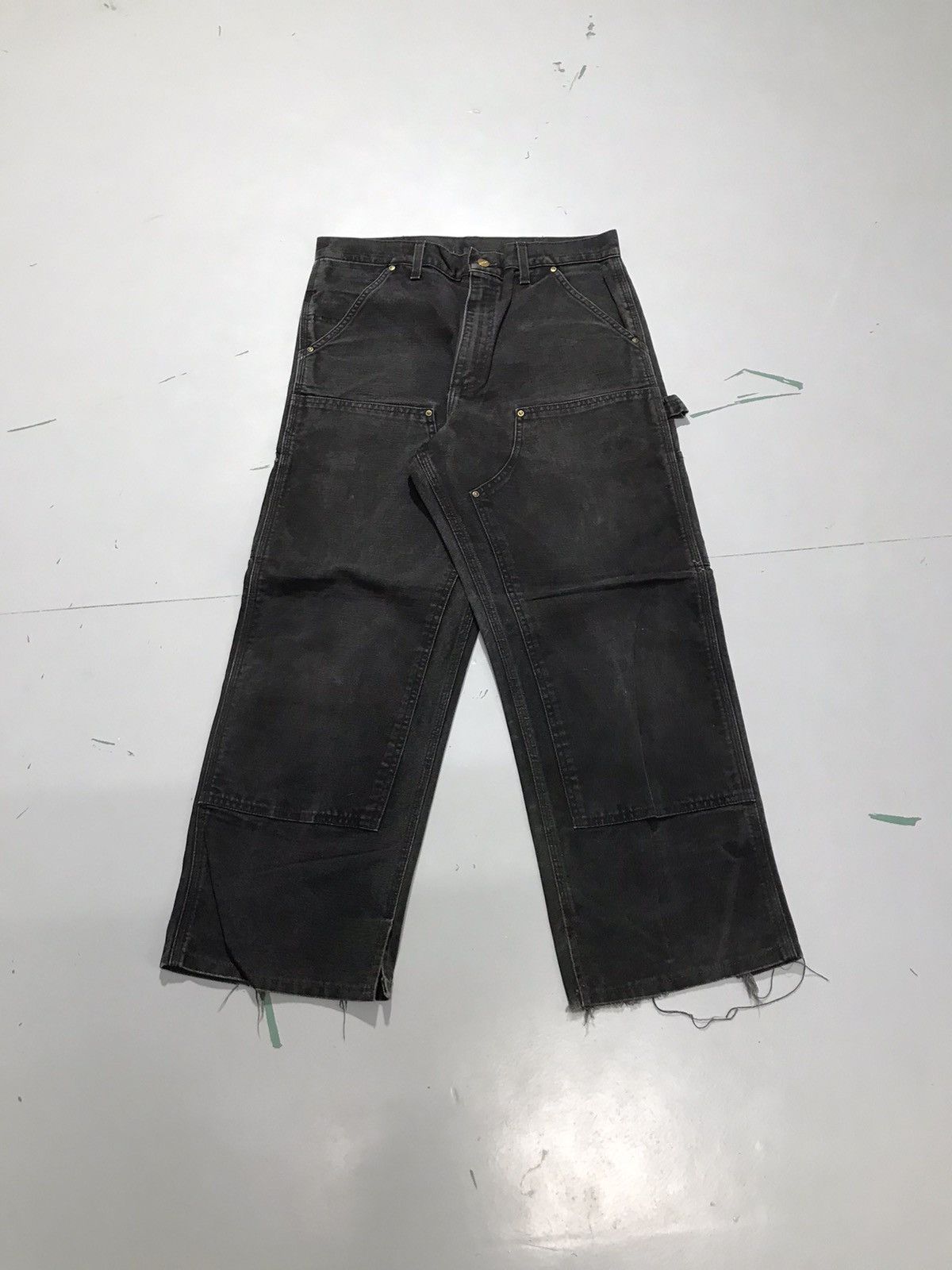 Carhartt Vintage Carhartt B01 BLK double knee workwear denim | Grailed