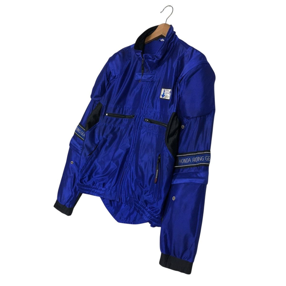 Honda 🔥VINTAGE RACING BOMBER BIKER JACKET HONDA BIG LOGO Size US L / EU 52-54 / 3 - 4 Thumbnail