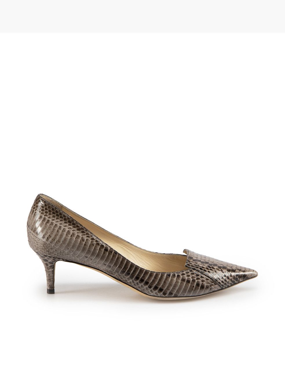 Jimmy Choo Grey Python Pointed Toe Pumps | Grailed