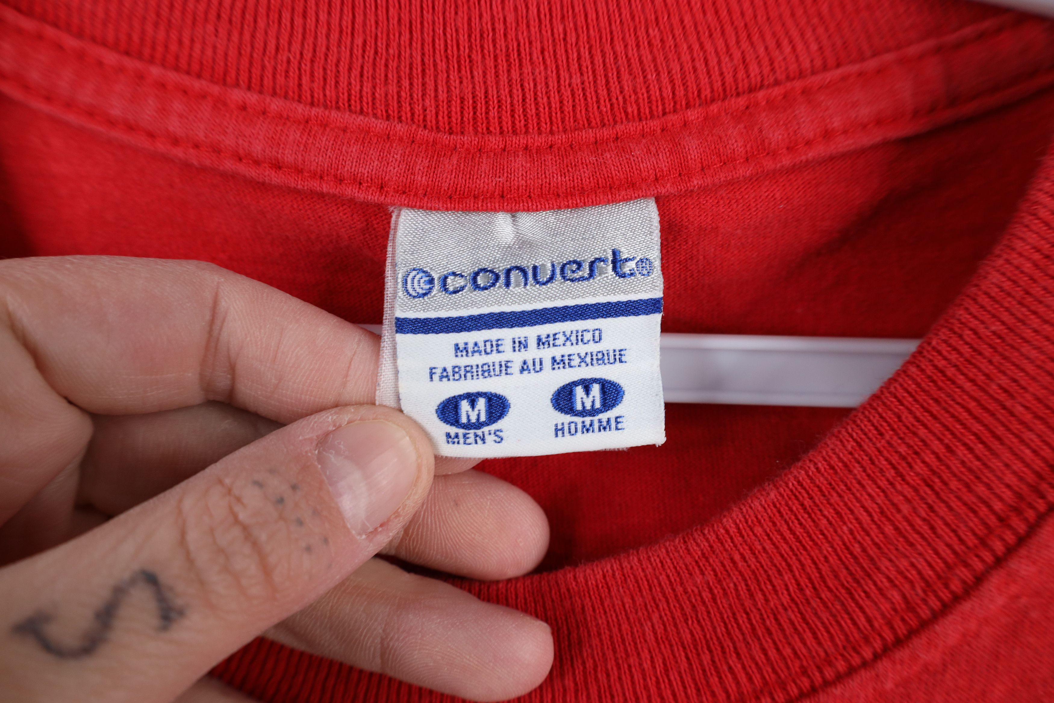 Columbia × Vintage Vintage 90s Y2K Columbia Convert Headphones T-Shirt Red Size US M / EU 48-50 / 2 - 8 Thumbnail