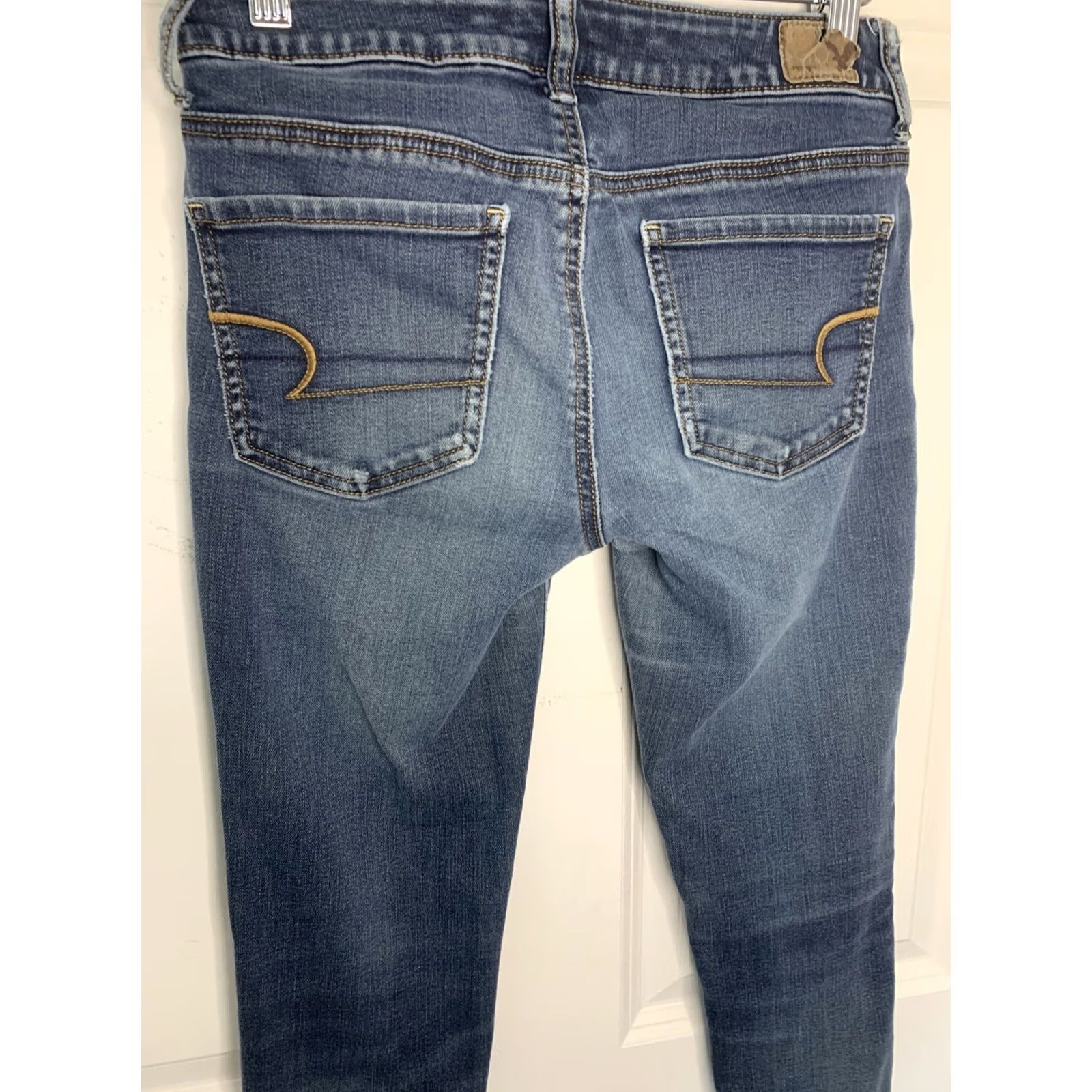 American Eagle Outfitters American Eagle Outfitters Jegging Jeans Slim Distressed Blue Size 2 Womens Regular Denim Shirt No N/A Size 26" / US 2 / IT 38 - 6 Thumbnail