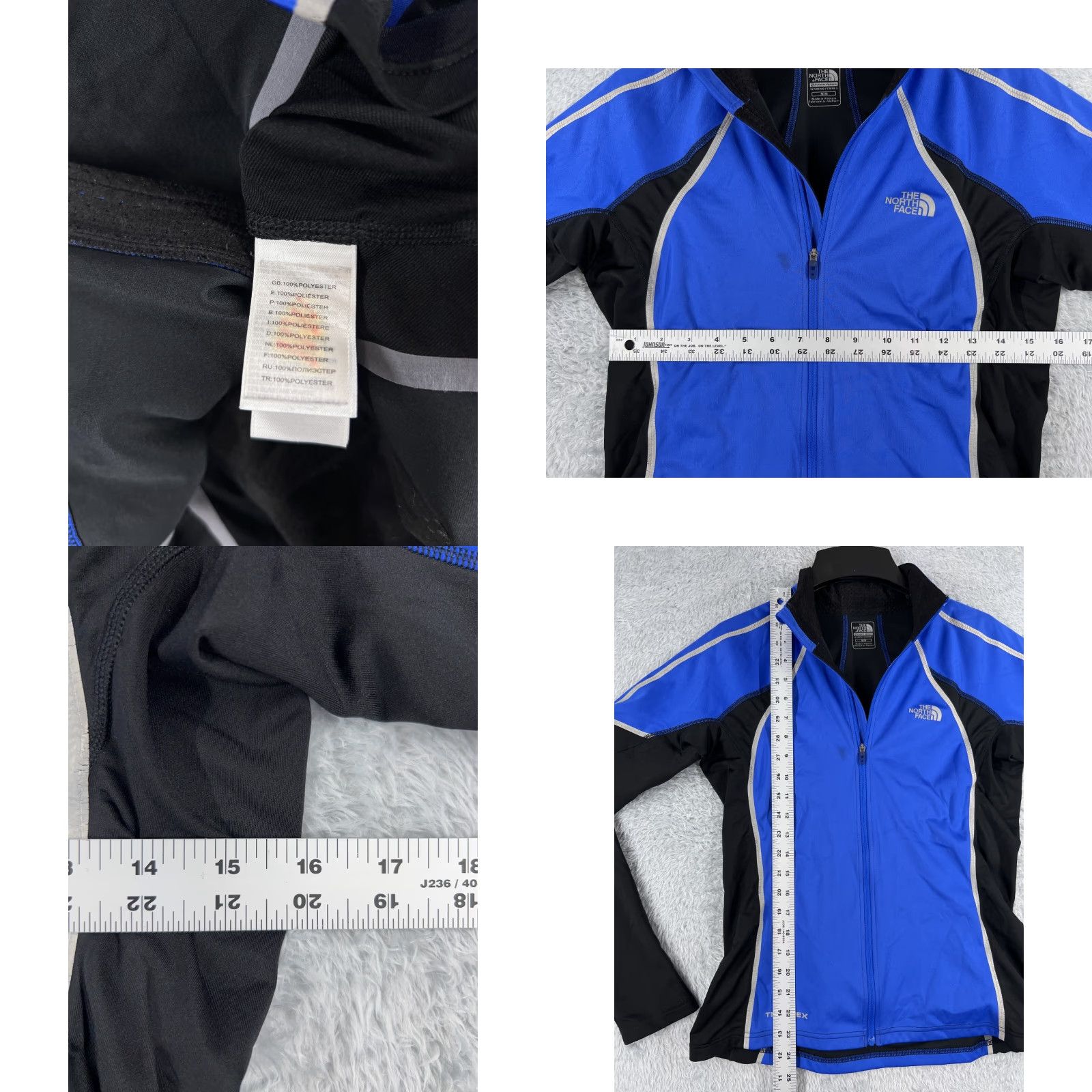 The North Face The North Face Jacket Women M Blue Full Zip TNF Apex 100% Polyester Pockets Size M / US 6-8 / IT 42-44 - 8 Thumbnail