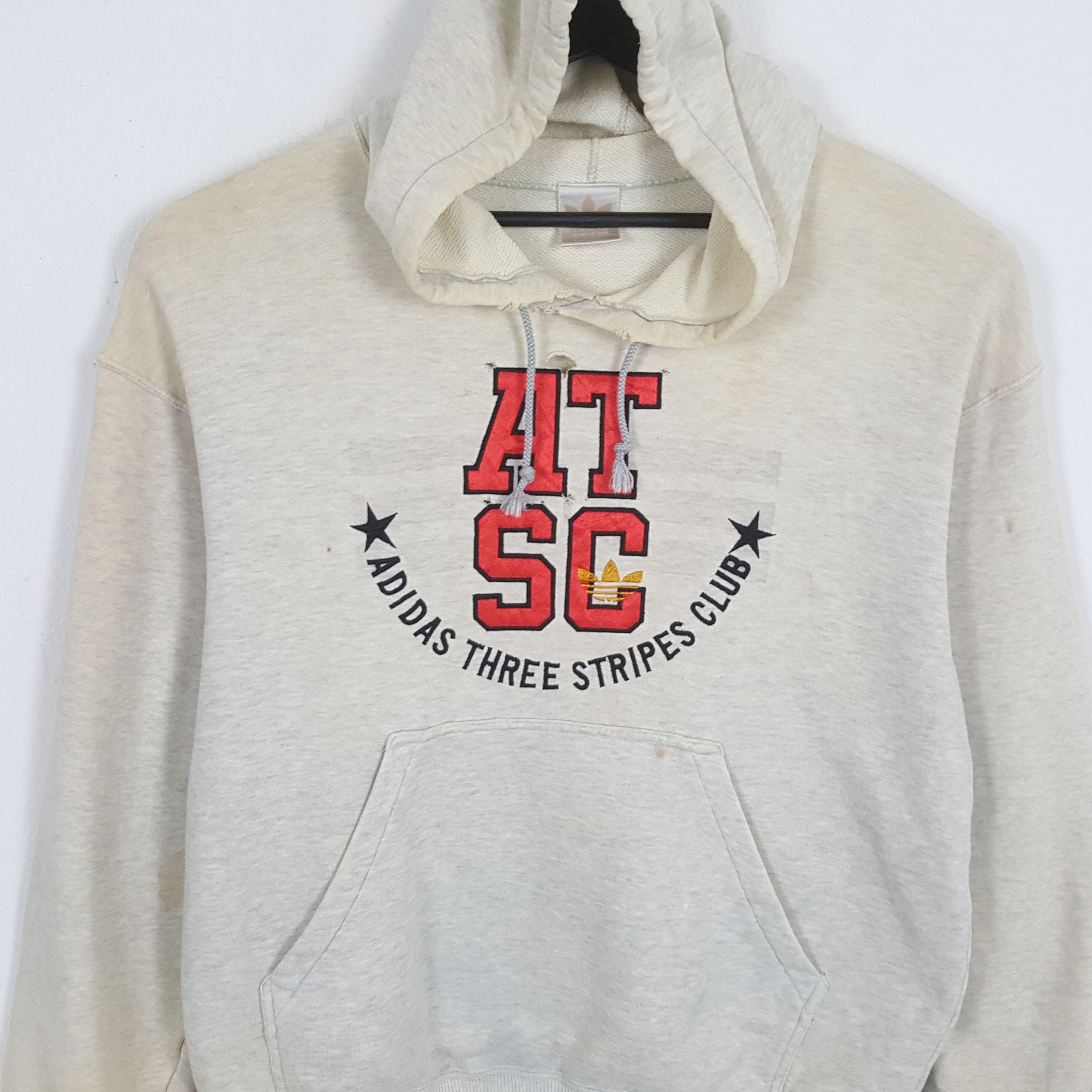 Adidas × Vintage ADIDAS ATSC Center Design Streetwear Style Hoodies Size US L / EU 52-54 / 3 - 2 Thumbnail