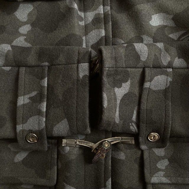 Bape BAPE Wool duffle coat black camo a bathing ape NIGO Size US L / EU 52-54 / 3 - 5 Thumbnail