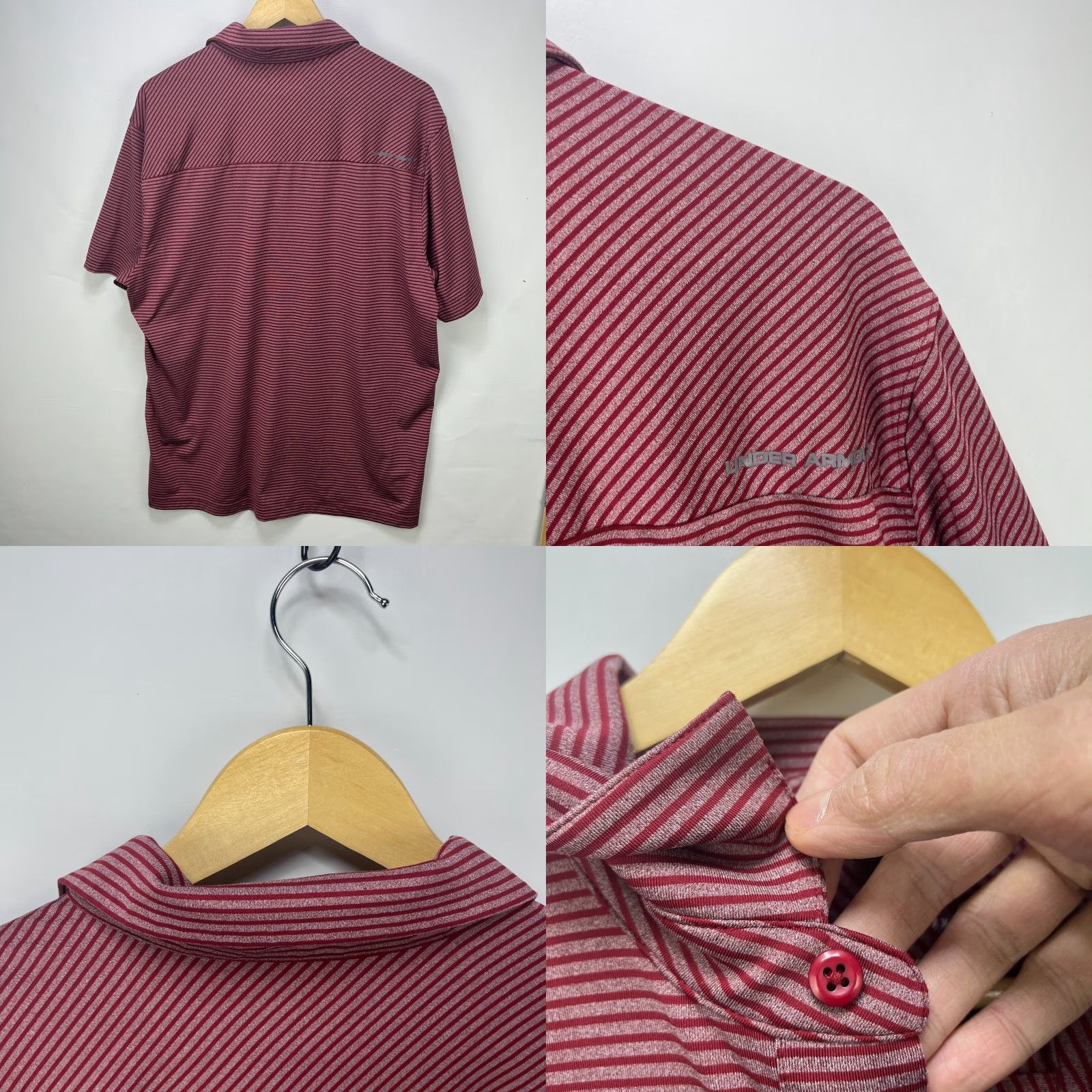 Under Armour Under Armour HeatGear Polo Golf Shirt XL Mens Red Polo Size US XL / EU 56 / 4 - 8 Thumbnail