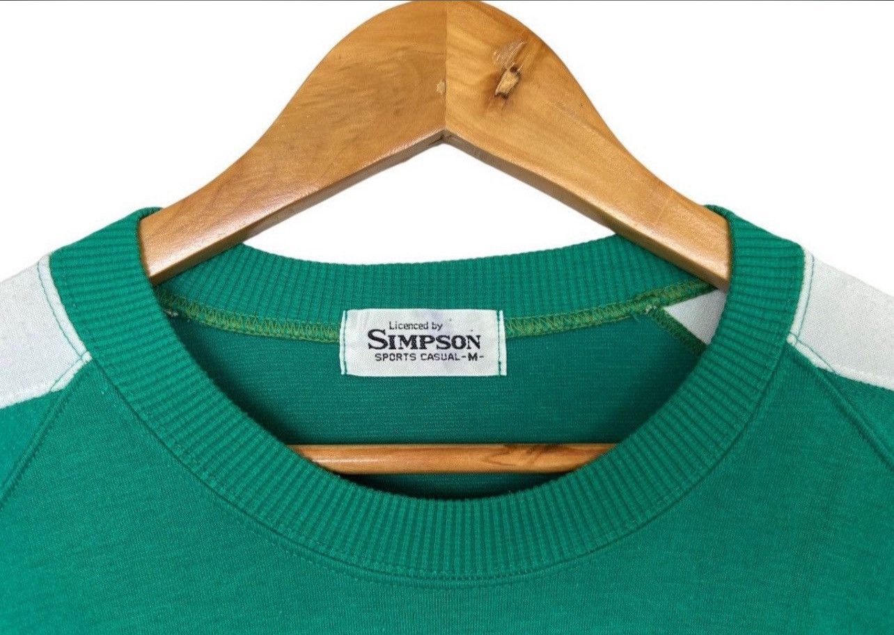 Vintage Vintage Simpson Sport Embroidered Green Sweatshirt Size US M / EU 48-50 / 2 - 4 Thumbnail