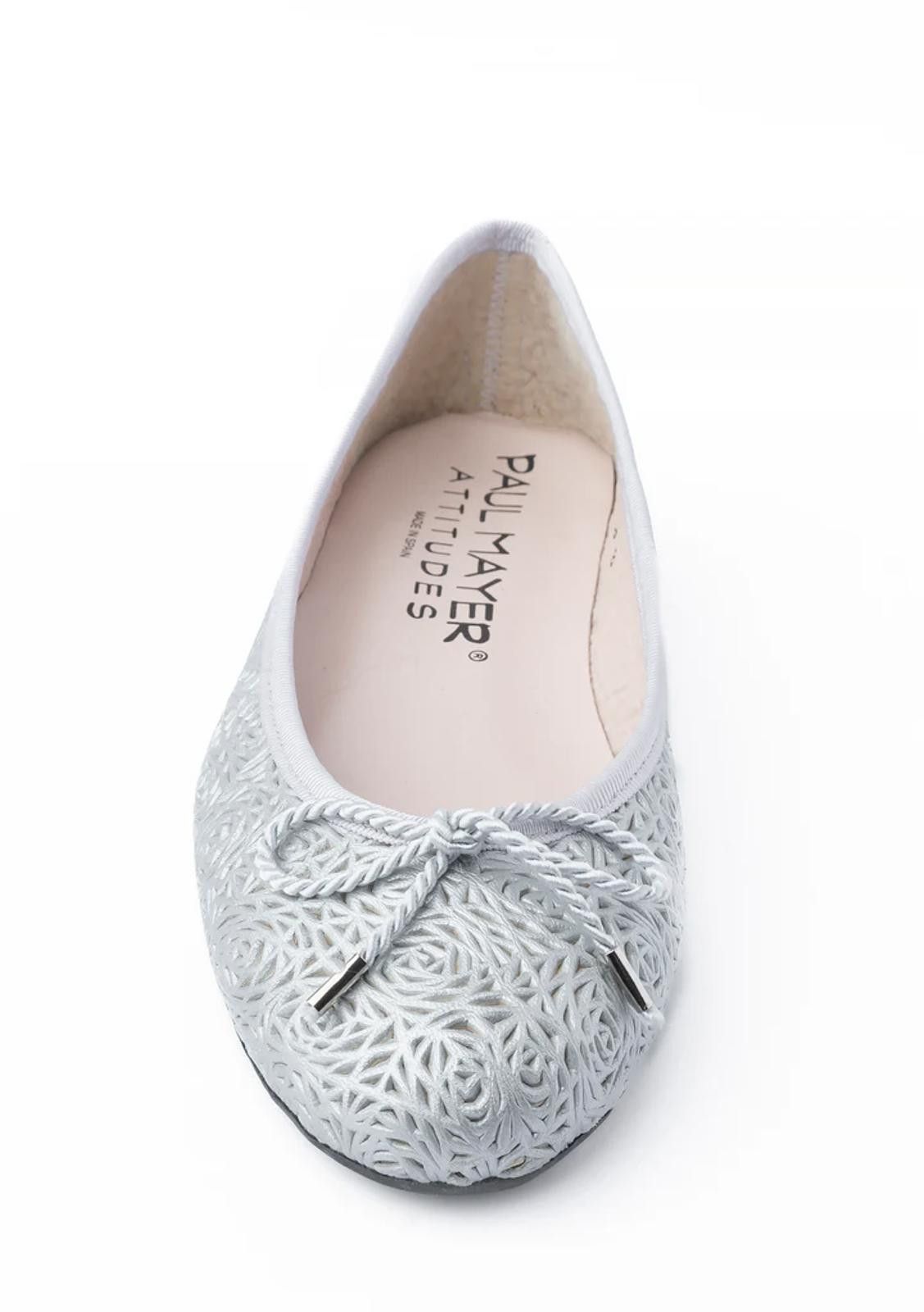 Designer Paul Mayer Attitudes Bingo Nappa Silver Size 6B - NWT (New) Size US 6 / IT 36 - 4 Thumbnail