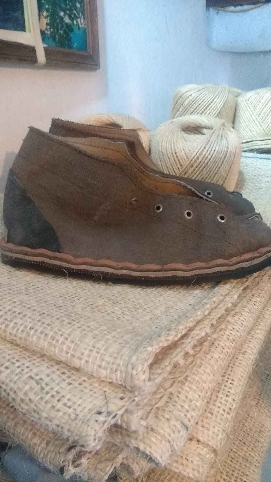 Other Artisan Mexican handmade leather shoes with tire soles Size US 9.5 / EU 42-43 - 10 Thumbnail