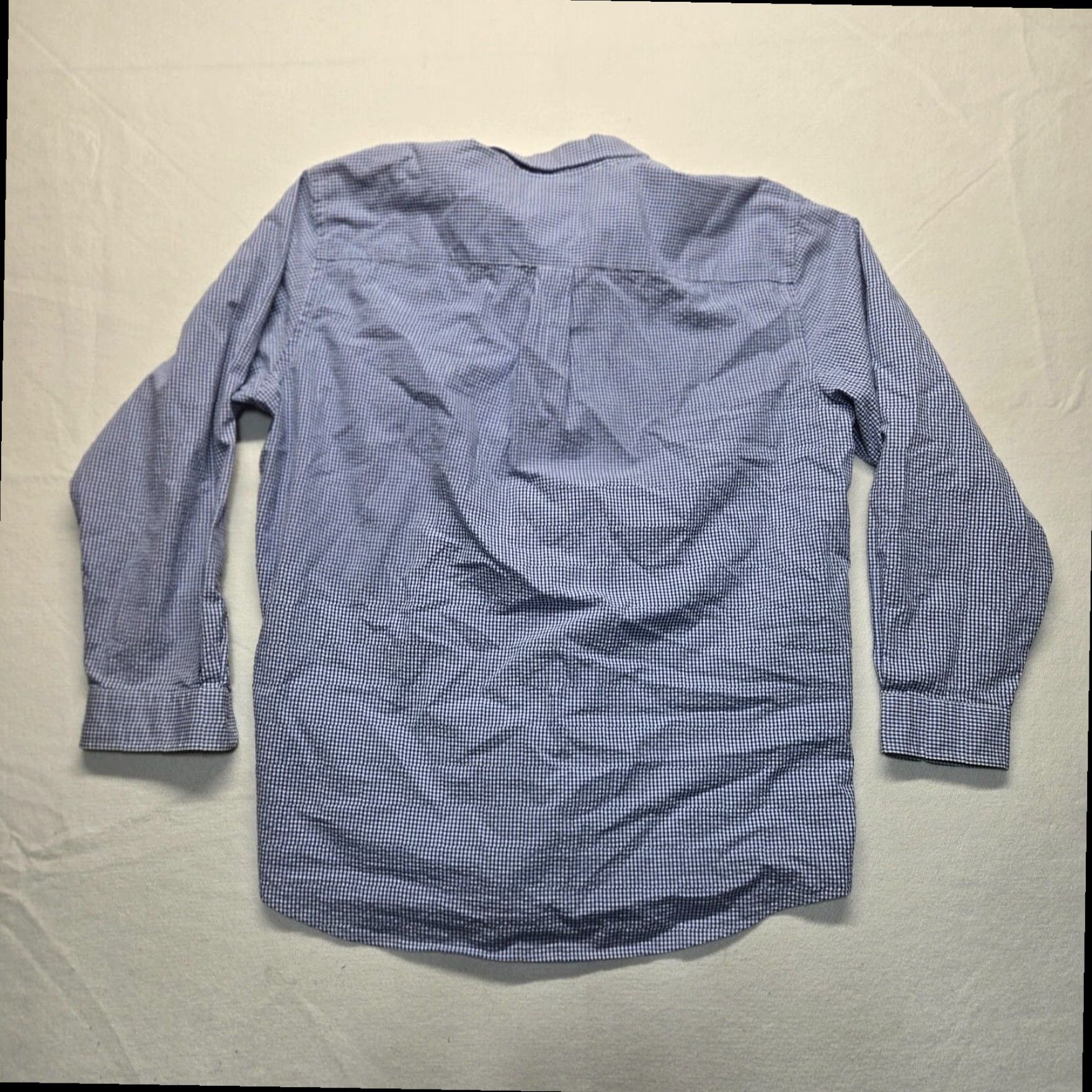 Vintage L.L. Bean Men's Regular Fit Button-Up Shirt Blue Check XL Long Sleeve 100% Cotton Size US XL / EU 56 / 4 - 7 Thumbnail