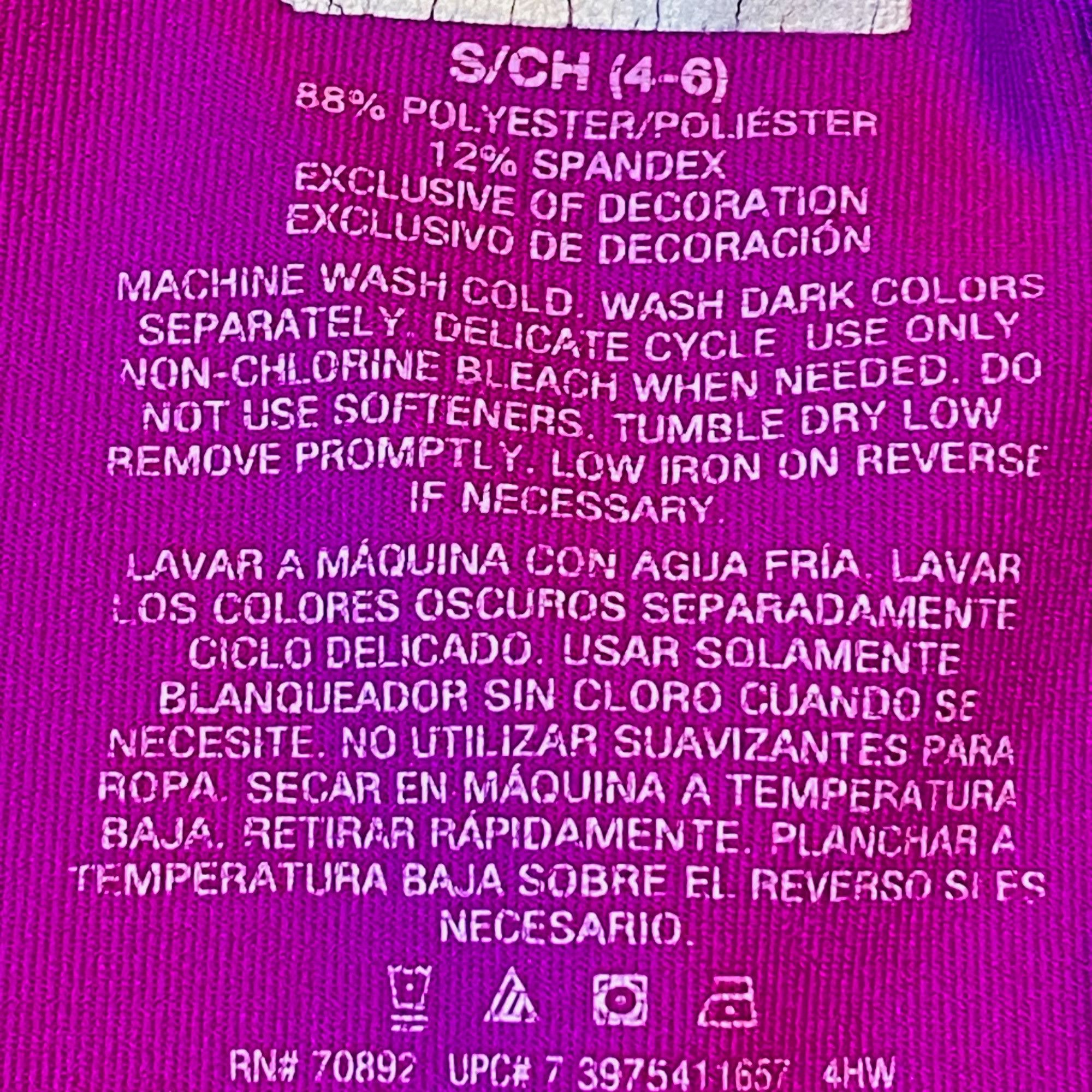 Other Hind Athletic Stretch Pink Purple Skort S/CH 4-6 Spandex Mac Size 27" / US 4 / IT 40 - 6 Thumbnail