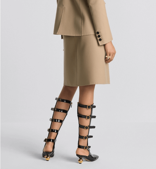 Dior o1w1db11225 450J17 Straight Mini Skirt in Beige Size 26" / US 2 / IT 38 - 7 Thumbnail