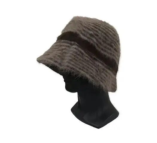 Japanese Brand Grovure Stripe Fleece Hat Size ONE SIZE - 1 Thumbnail