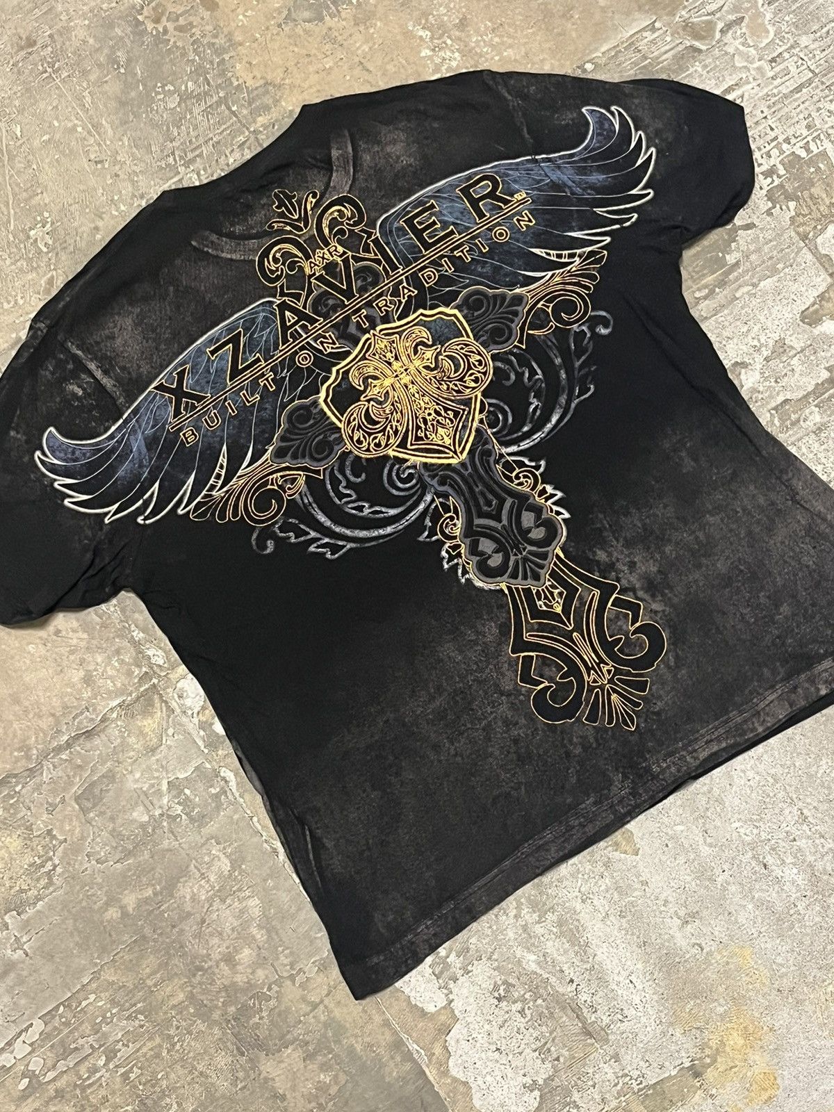 Affliction × Vintage Affliction style grunge y2k skater hype opium goth emo tee Size US XXL / EU 58 / 5 - 5 Thumbnail