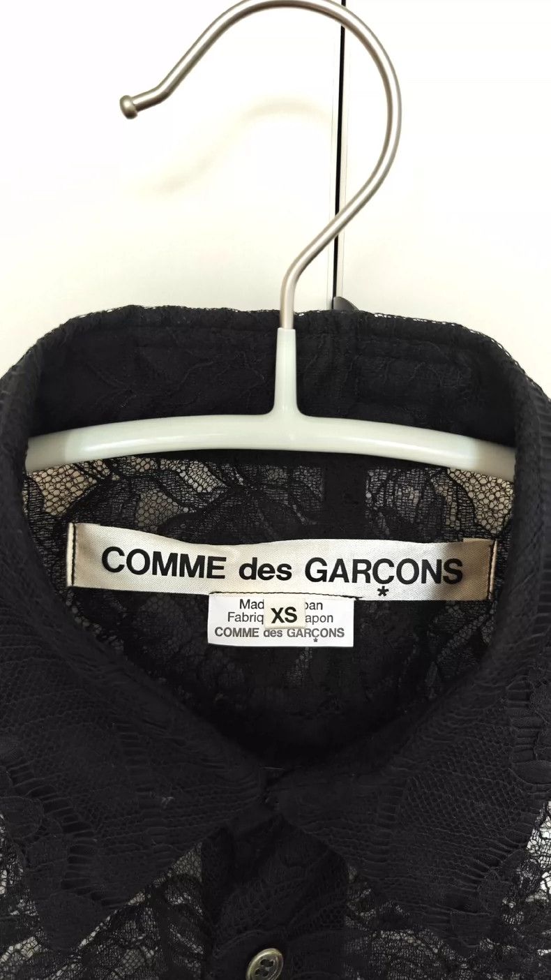Comme des Garcons Comme Des Garcons Floral Black Lace Shirt Size XS / US 0-2 / IT 36-38 - 6 Thumbnail