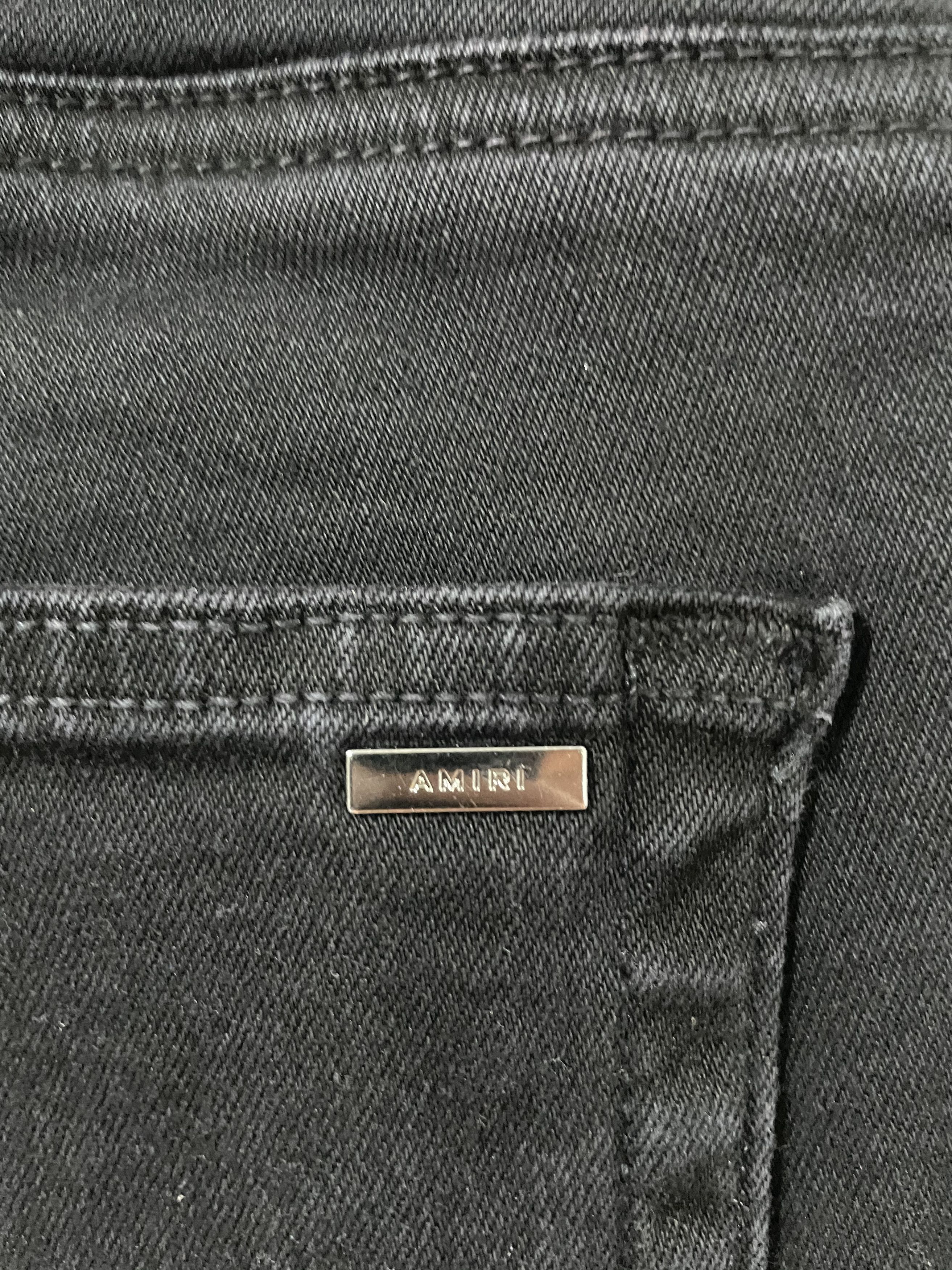 Amiri AMIRI (Tie Dye Reverse Black) Size US 34 / EU 50 - 6 Thumbnail