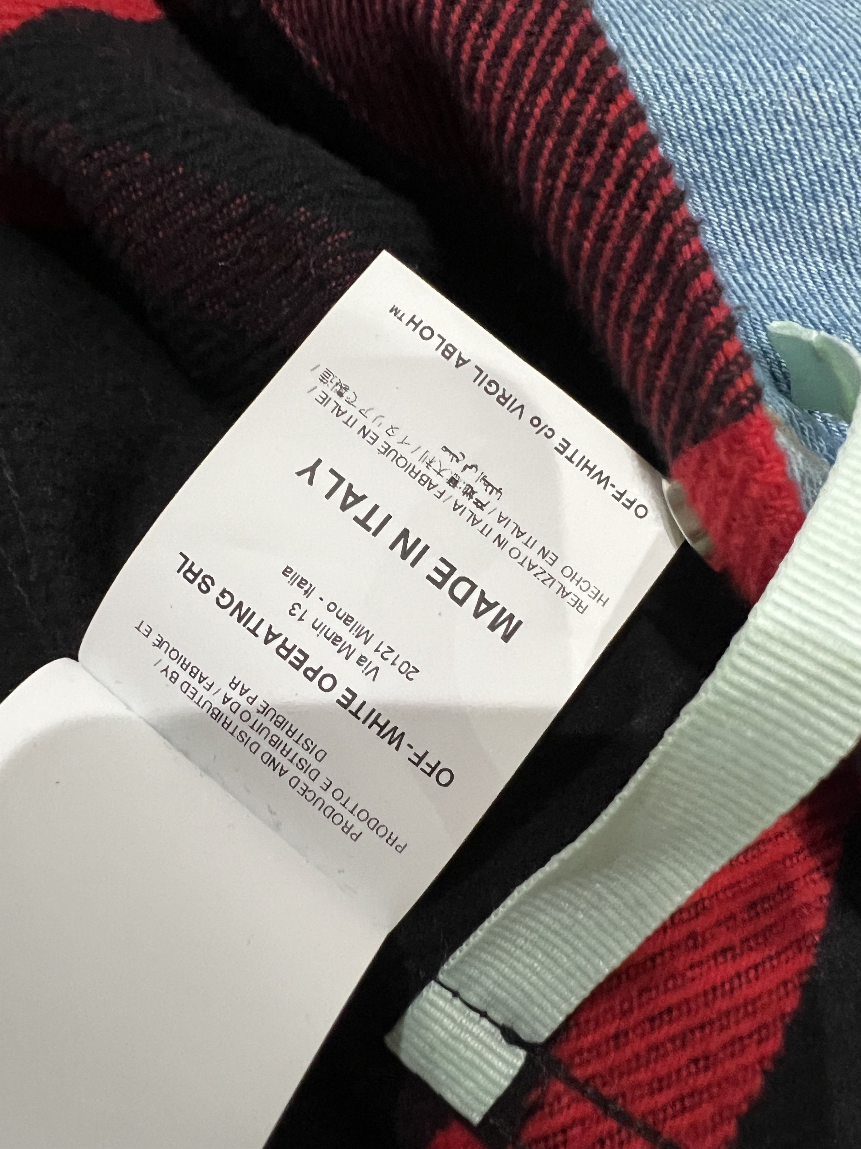 Off-White Off-White Blue and Red Denim Reconstructed Jacket / Shirt Size US XXL / EU 58 / 5 - 3 Thumbnail