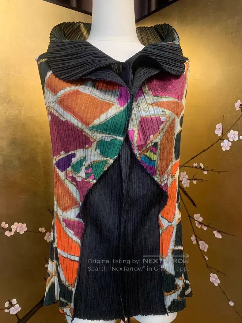 Issey Miyake Issey Miyake Color Block Vest Size S / US 4 / IT 40 - 1 Thumbnail
