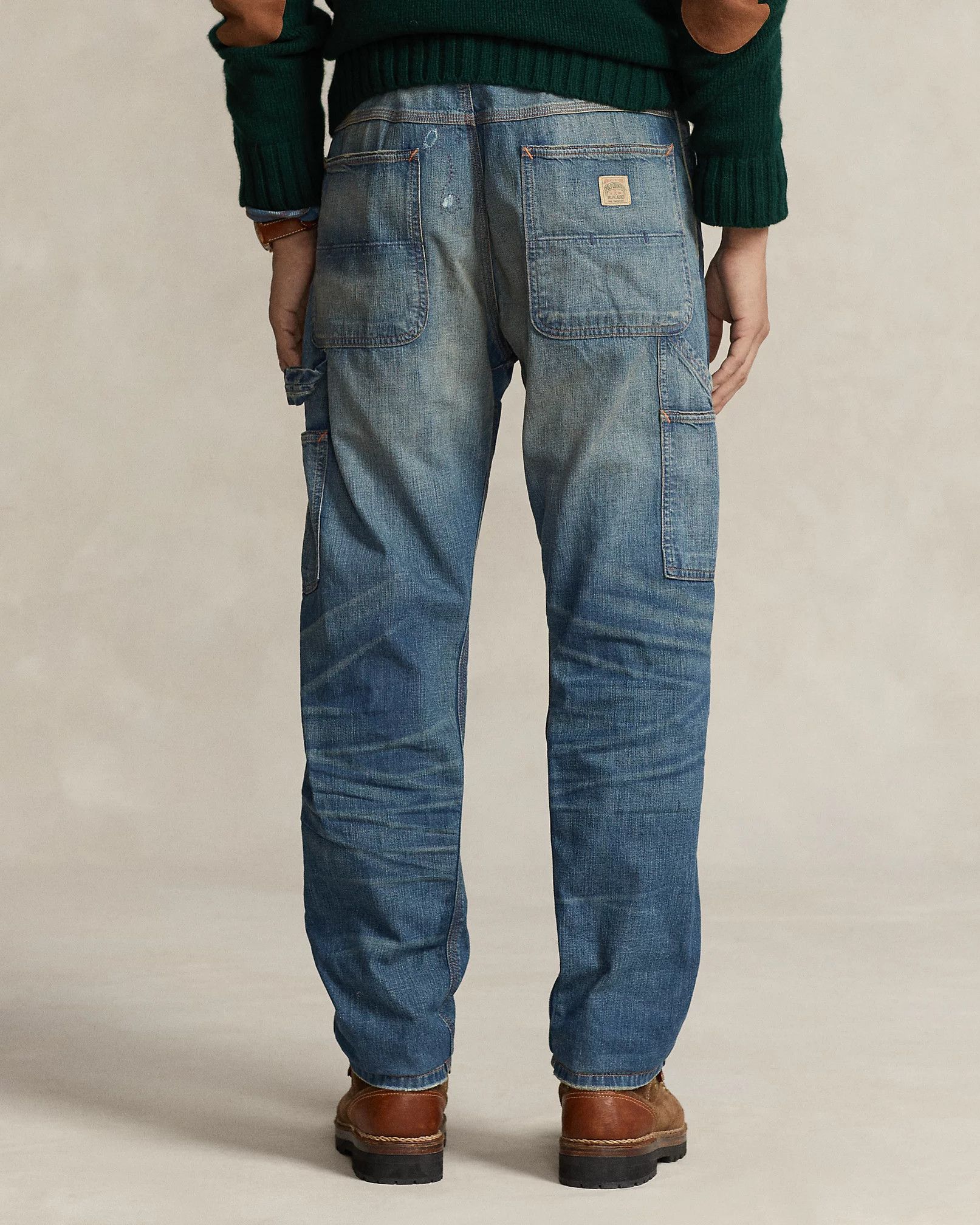 RRL Ralph Lauren Polo Ralph Lauren Relaxed Fit Distressed Carpenter Jean Size US 38 / EU 54 - 4 Thumbnail