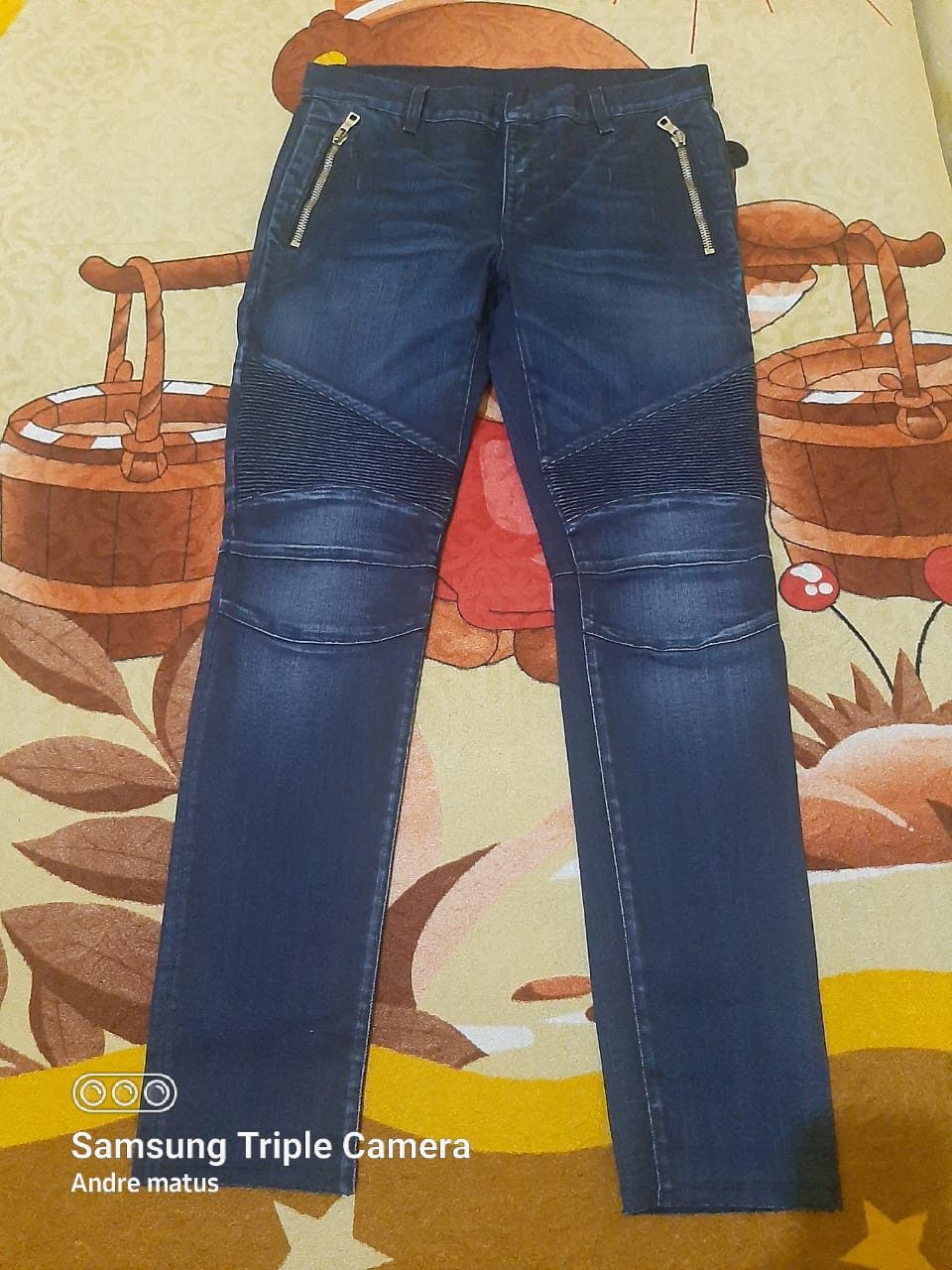 Balmain Balmain bikers jeans blue Size US 29 - 2 Thumbnail