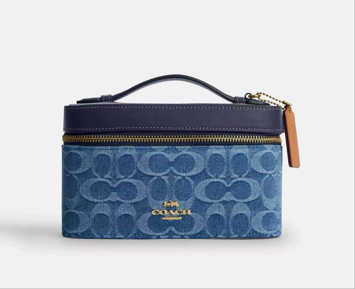 Coach Cosmetic Case In Signature Denim CDC16 Size ONE SIZE - 7 Thumbnail