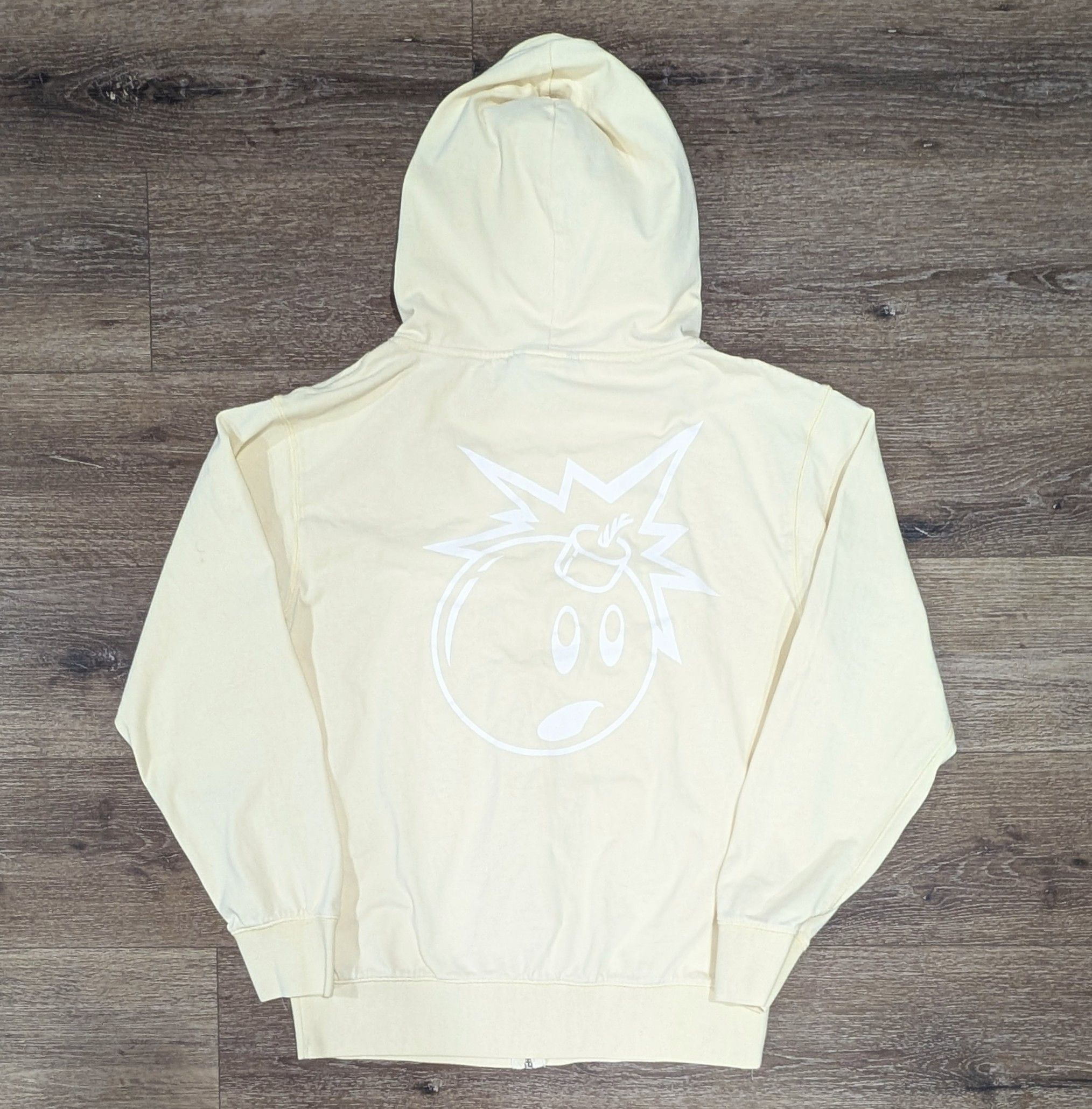 The Hundreds The Hundreds Adam Bomb cream zip up hoodie - SIZE L Size US L / EU 52-54 / 3 - 1 Thumbnail
