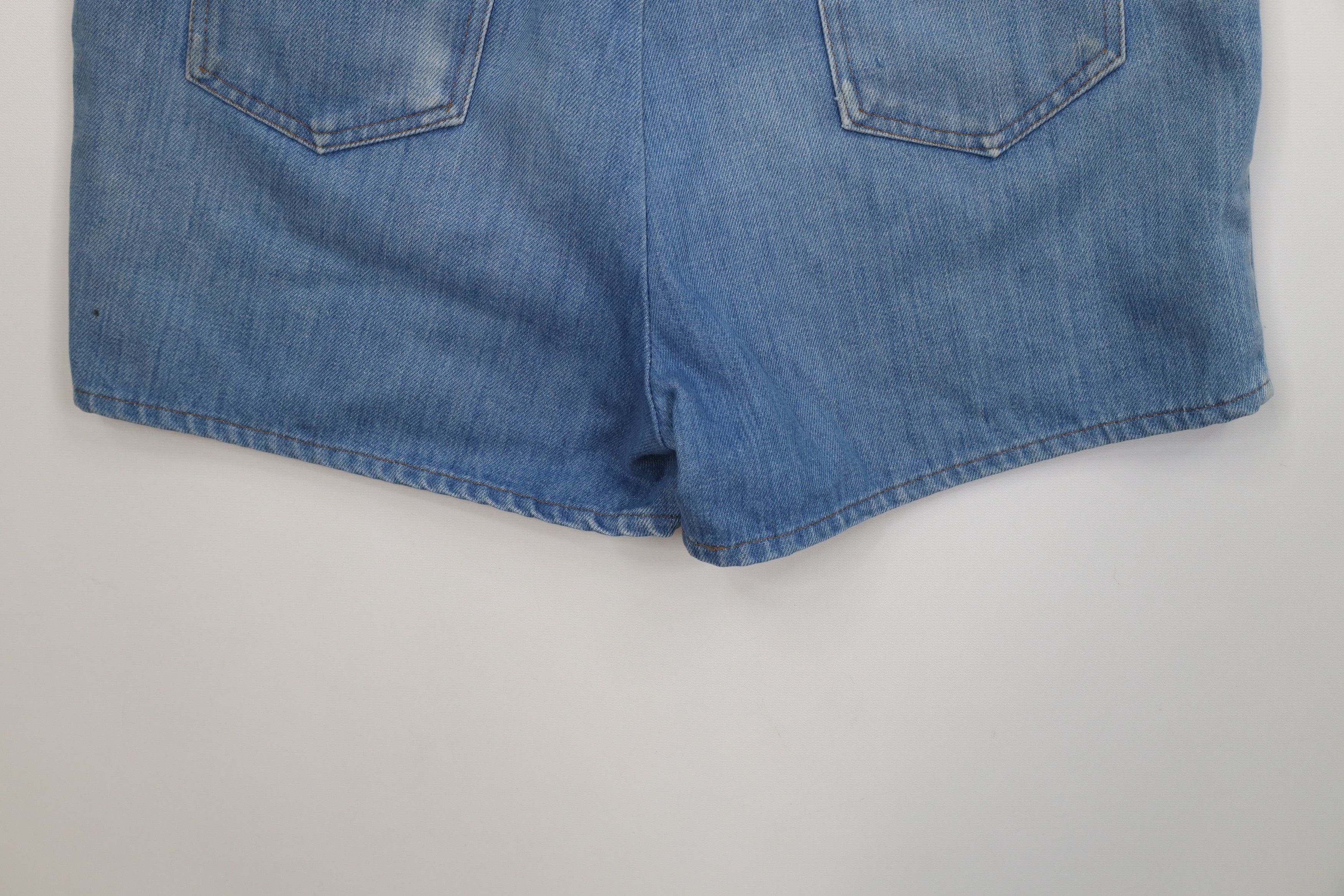 Vintage Vintage 70s Streetwear Above Knee Denim Jean Short USA Size US 36 / EU 52 - 14 Thumbnail