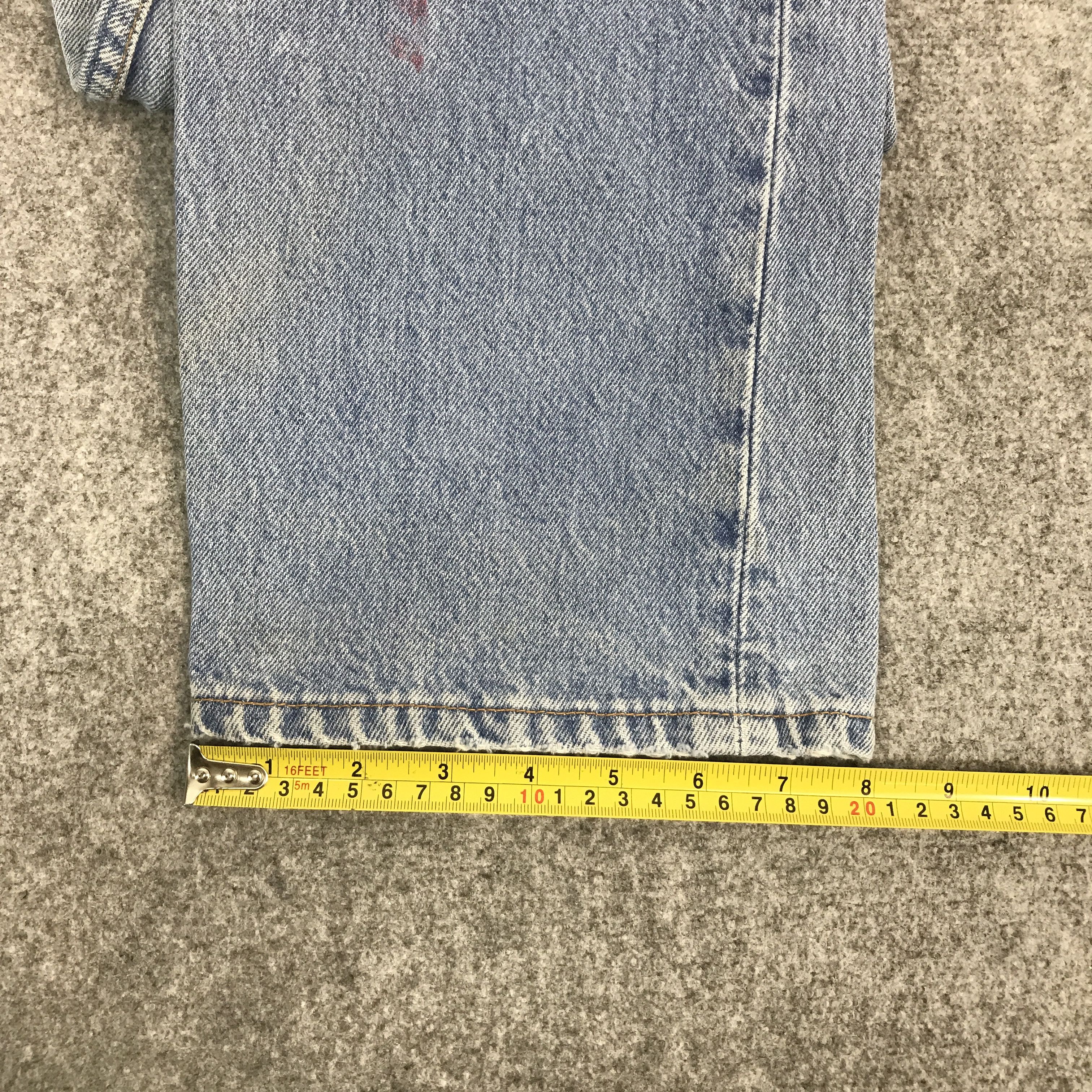 Levi's Vintage Clothing × Vintage Vtg Levi's 501 distressed patchwork denim jeans pants Size US 32 / EU 48 - 15 Thumbnail