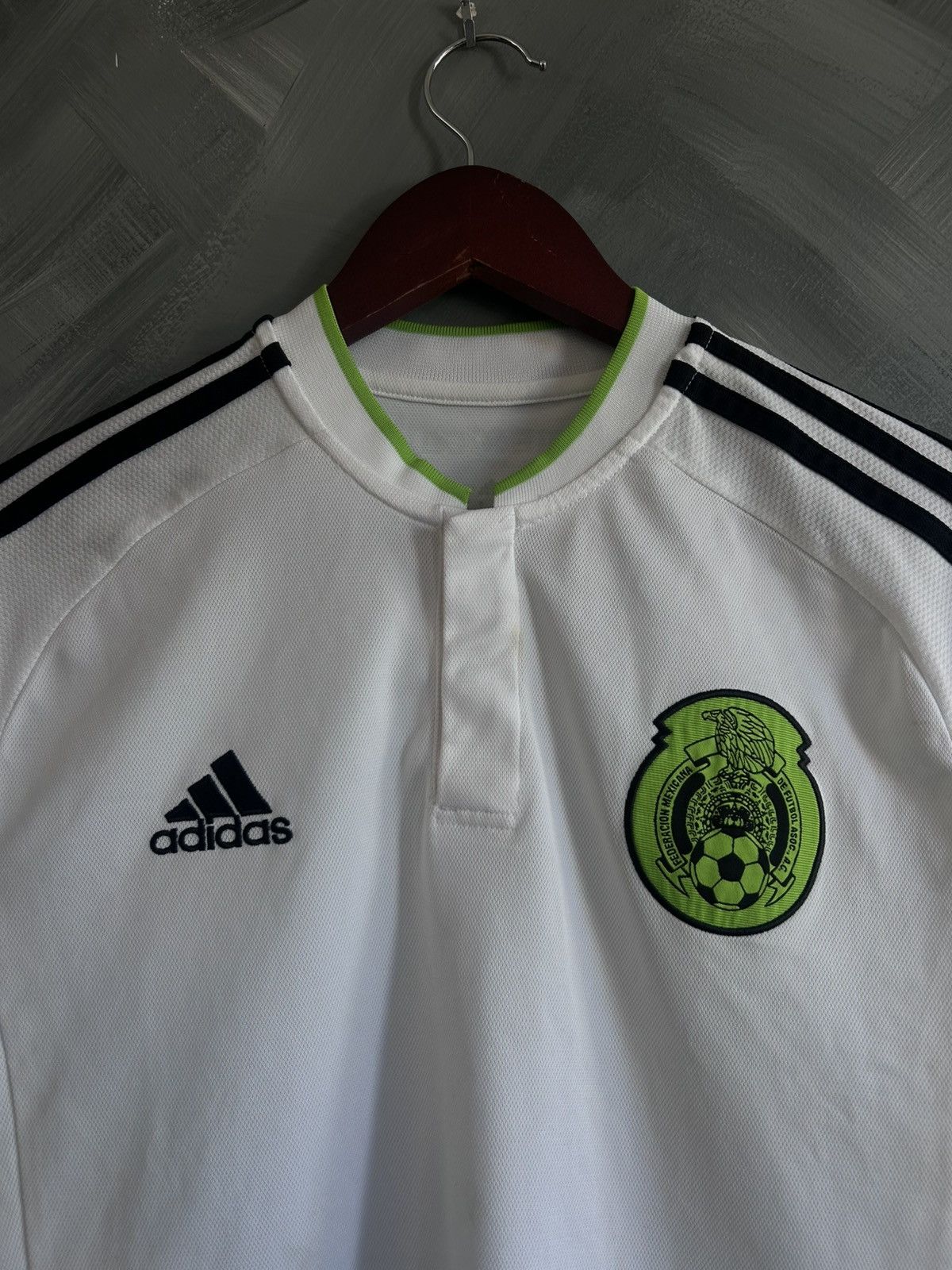 Adidas Mexico 2016 White Visit Jersey Size US L / EU 52-54 / 3 - 3 Thumbnail