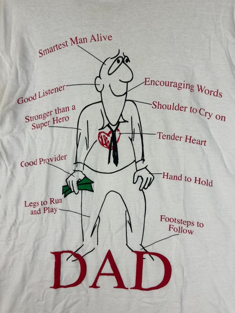 Vintage Vintage 90s Dad Anatomy Art Tshirt / Cartoon Size US XL / EU 56 / 4 - 3 Thumbnail