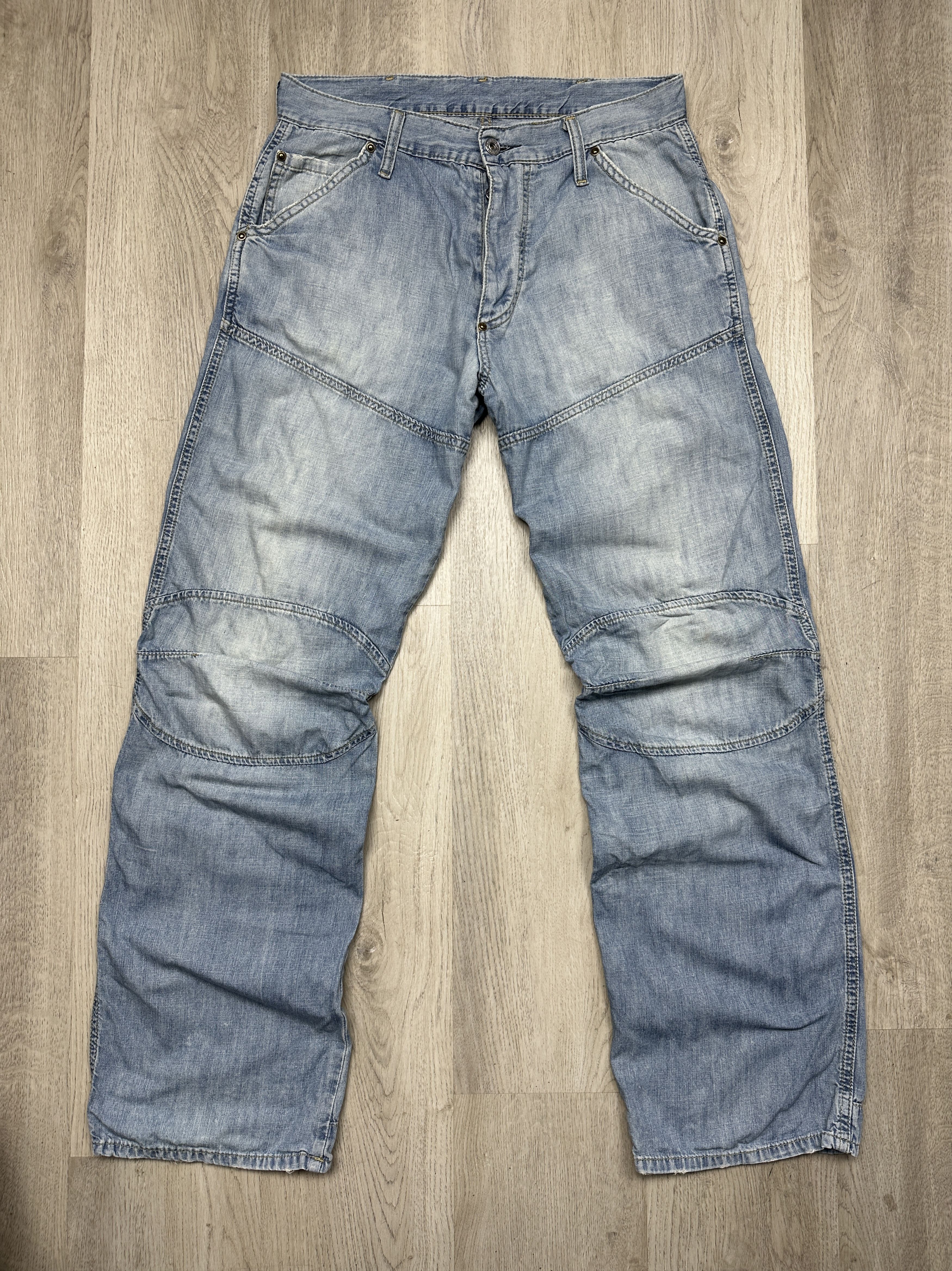G-Star G Star Raw Mens Elwood Denim Pants Double Knee Jeans Size US 31 - 1 Thumbnail
