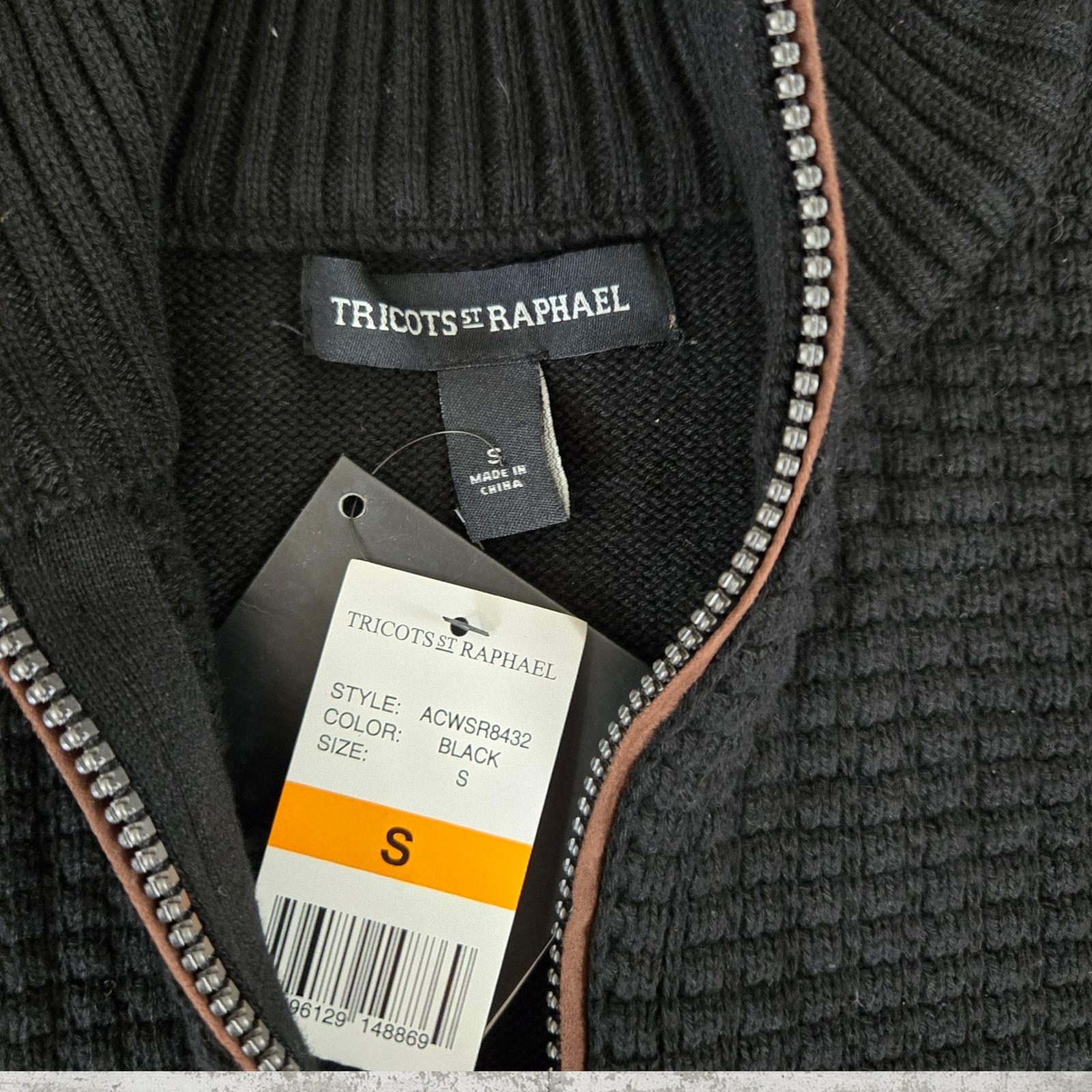 Tricots St. Raphael Tricots St Raphael Black Quarter Zip Sweater Size Small Size US S / EU 44-46 / 1 - 6 Thumbnail