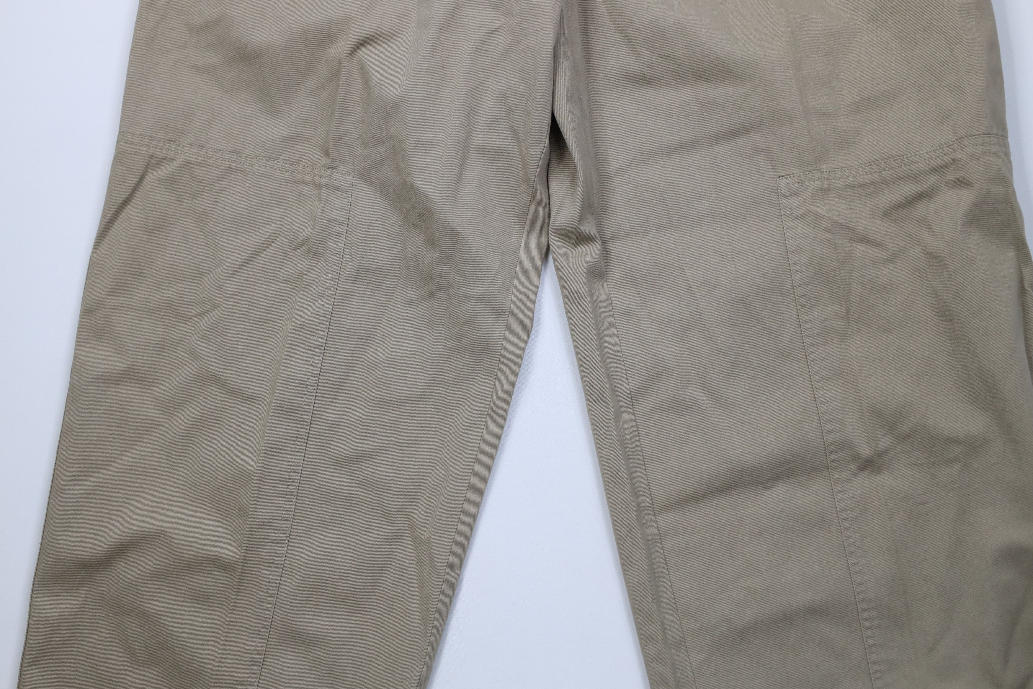 Nike Vintage 90s Y2K Nike Mini Swoosh Wide Leg Pants Khaki Tan Size US 40 / EU 56 - 3 Thumbnail