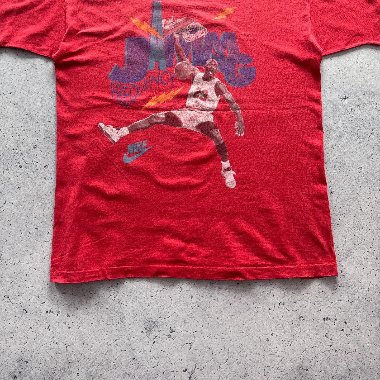 Nike Vintage 90s Nike Air Jordan Jamming Frequency Single Stitch Size US L / EU 52-54 / 3 - 2 Thumbnail
