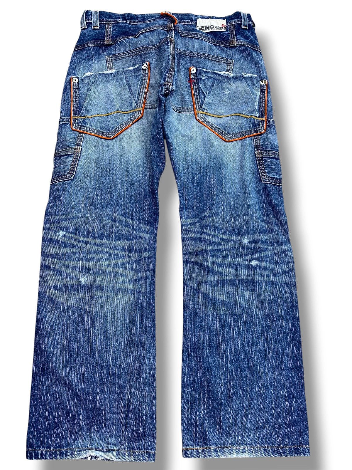 Japanese Brand Vintage Japanese Brand Genoese 2 side Pocket Loose Jeans Size US 34 / EU 50 - 3 Thumbnail