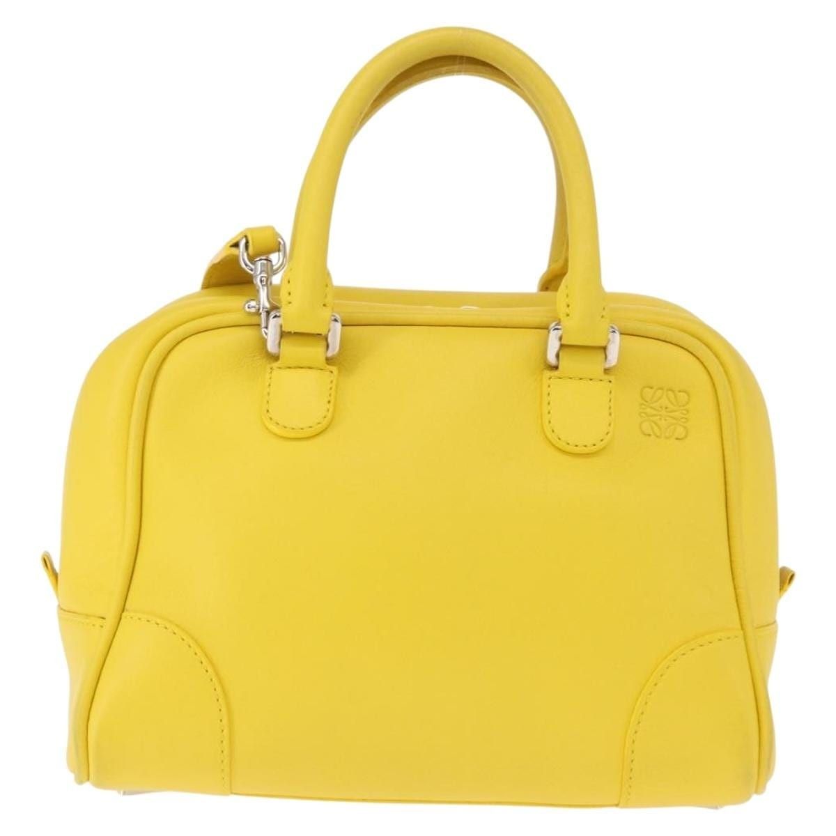Loewe Loewe Leather Handbag Yellow Size ONE SIZE - 1 Thumbnail