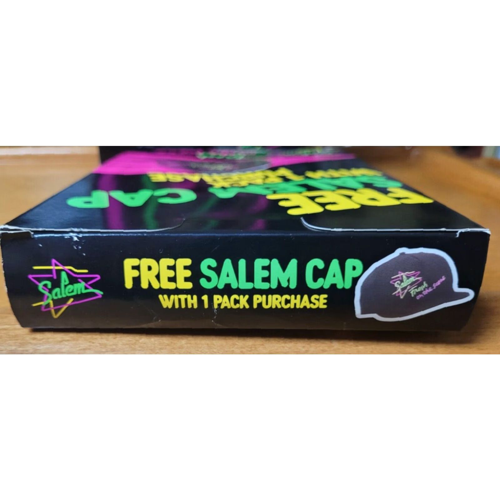 Vintage VTG Salem Baseball Cap NEW Menthol 90s Promo Hat Black One Size Men Adjustable Cap Size ONE SIZE - 3 Thumbnail