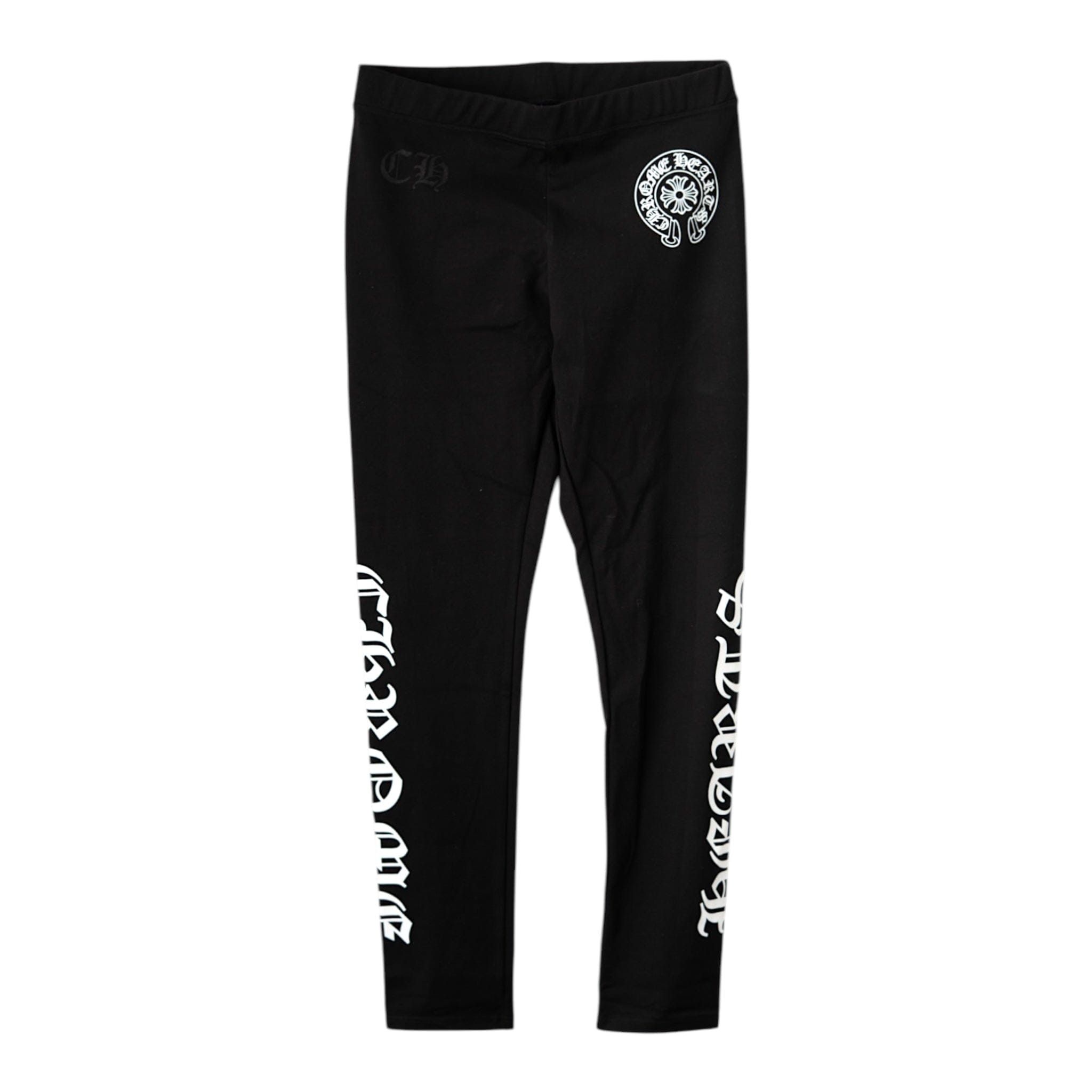 タイツ・ソックス CHROME HEARTS CH PLUS TIGHTS CHROME HEARTS+ CH PLUS モノグラム プラス タイツ ブラック
