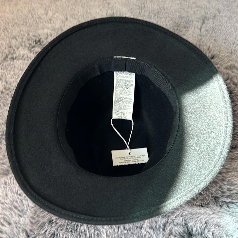 Designer Intrend by MaxMara Felt Fedora with Embroidered Ribbon. Size ONE SIZE - 9 Thumbnail
