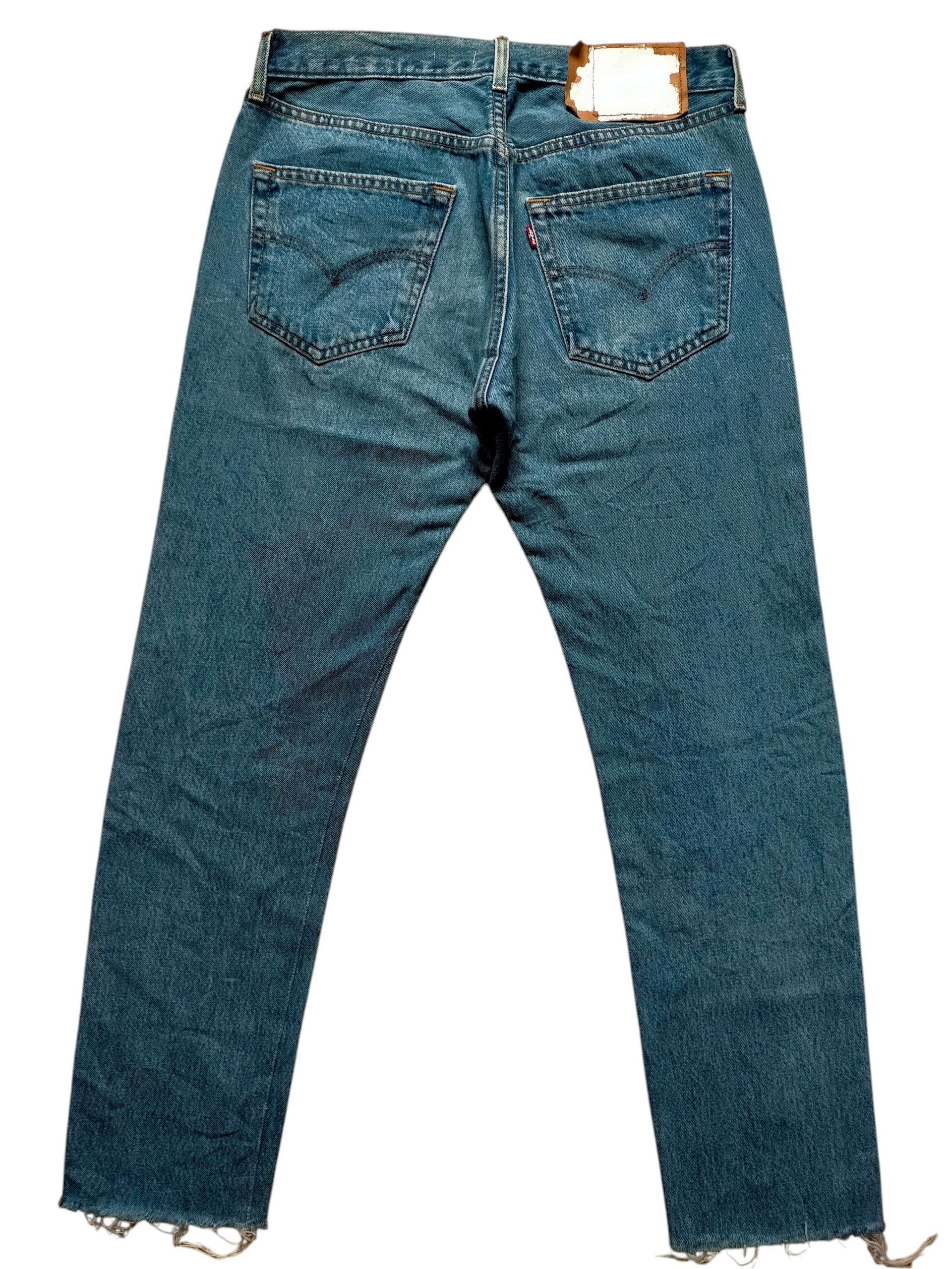 Levi's Vintage Levis 501 x Old Park Upcycle Blue Jeans Size US 30 / EU 46 - 2 Thumbnail