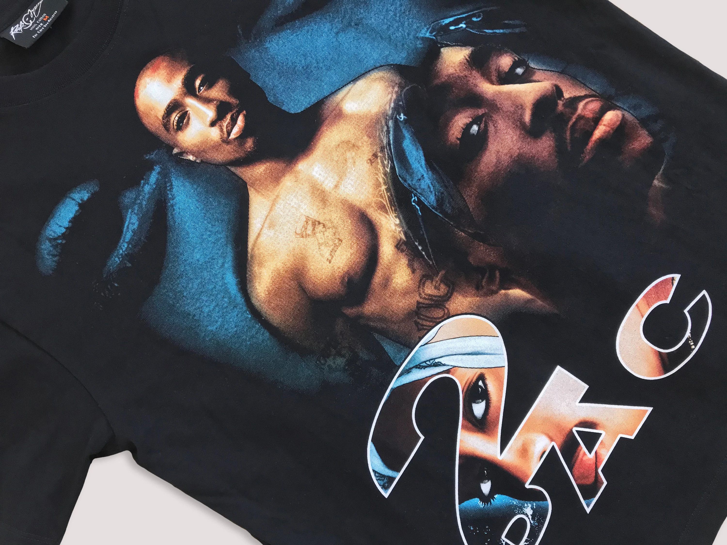 Rap Tees Vintage 90s 2pac t shirt Tupac Tee Rap Hip hop Thug Life S/M Size US S / EU 44-46 / 1 - 4 Thumbnail