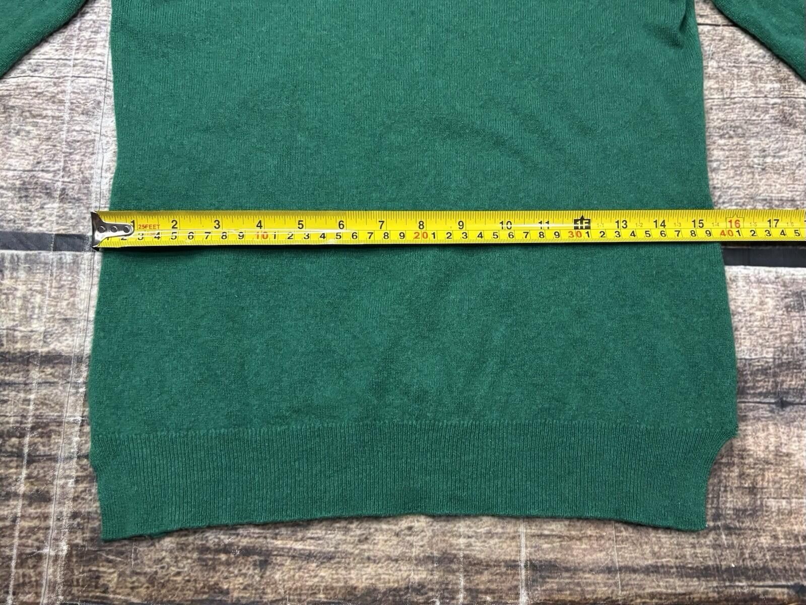 Bcbgmaxazria BCBGMAXAZRIA Sweater Womens Small Cashmere Crew Neck Green Size S / US 4 / IT 40 - 12 Thumbnail