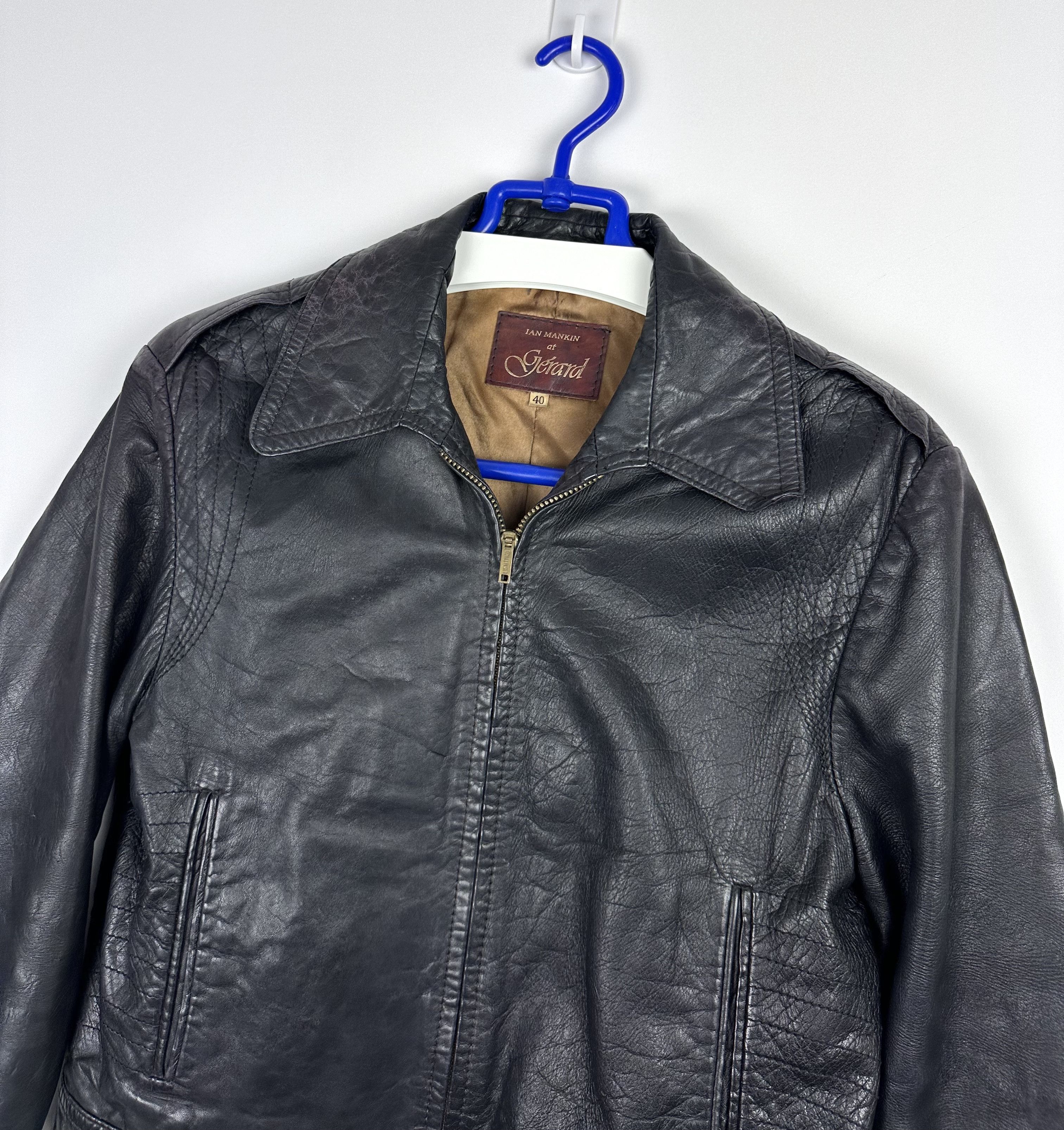 Leather Vintage women's leather jacket retro biker Size M / US 6-8 / IT 42-44 - 4 Thumbnail