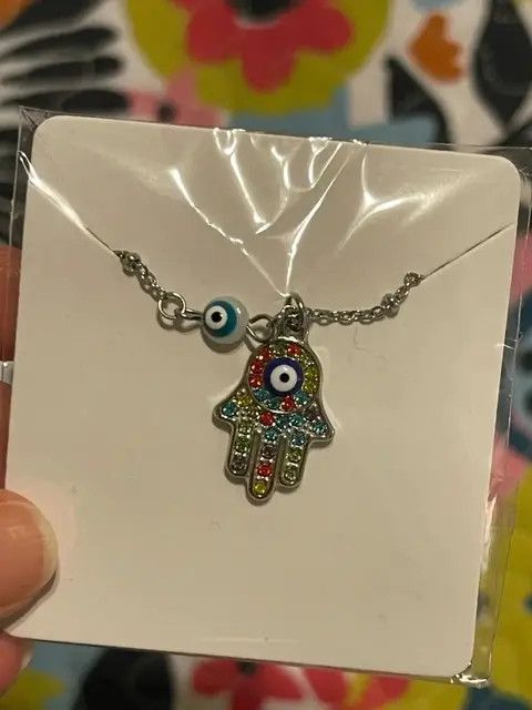 Other Zircon Evil Eye Pendant Necklace Size ONE SIZE - 1 Thumbnail
