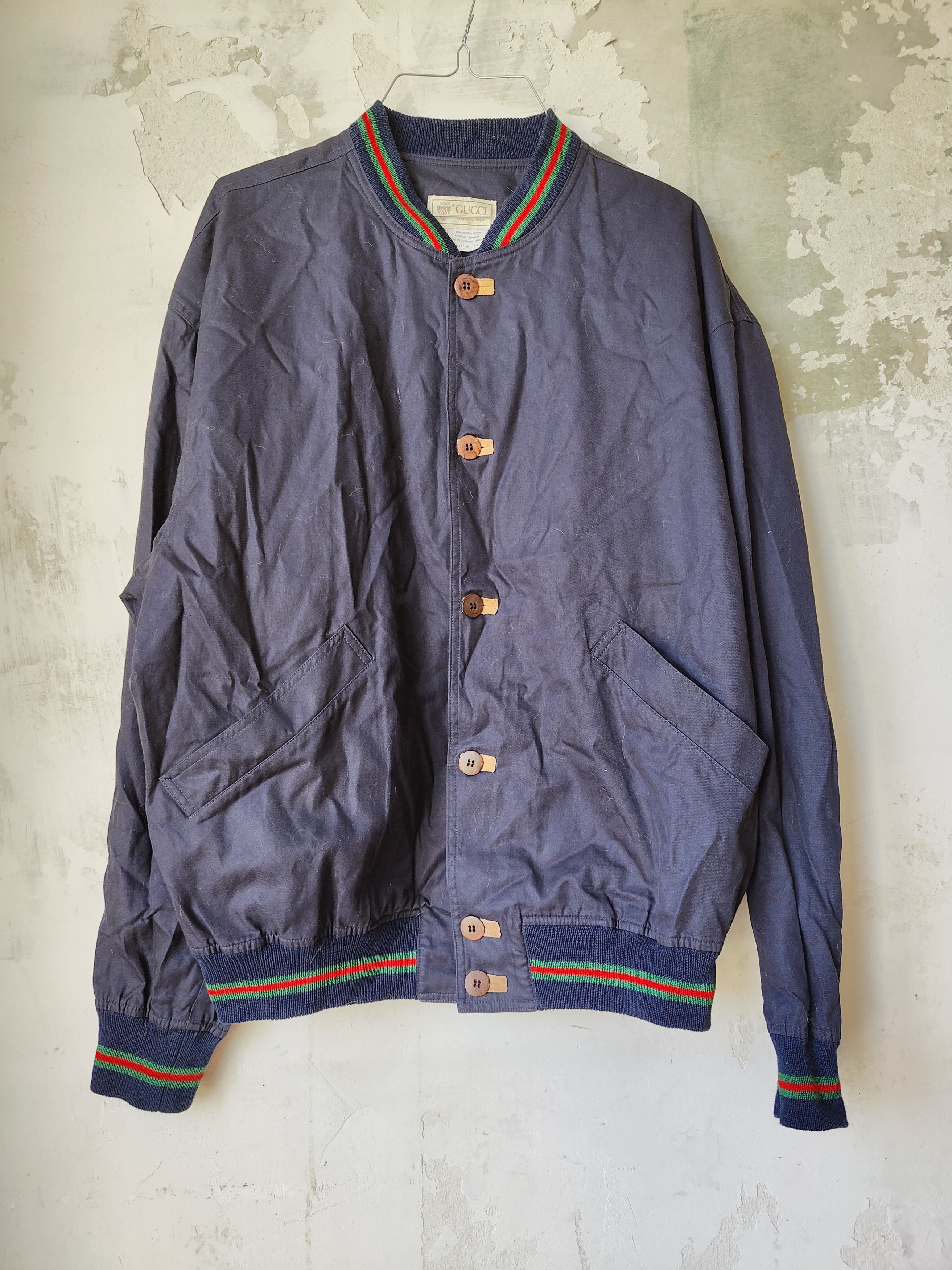 Gucci Vintage Gucci bomber jacket aviator logo 80s 90s Size US L / EU 52-54 / 3 - 1 Thumbnail